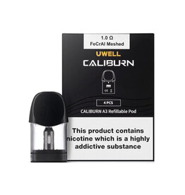 Uwell Uwell Caliburn A3 Replacement Pods (4/Pk) (2mL) 1.0 ohm