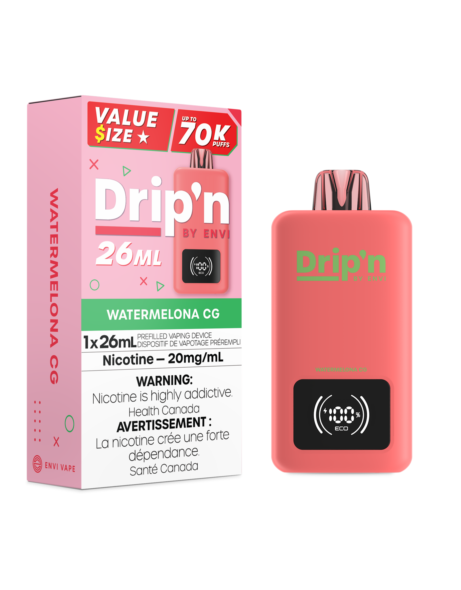 Envi Envi | Drip'n | 70K Disposable Device (26mL)