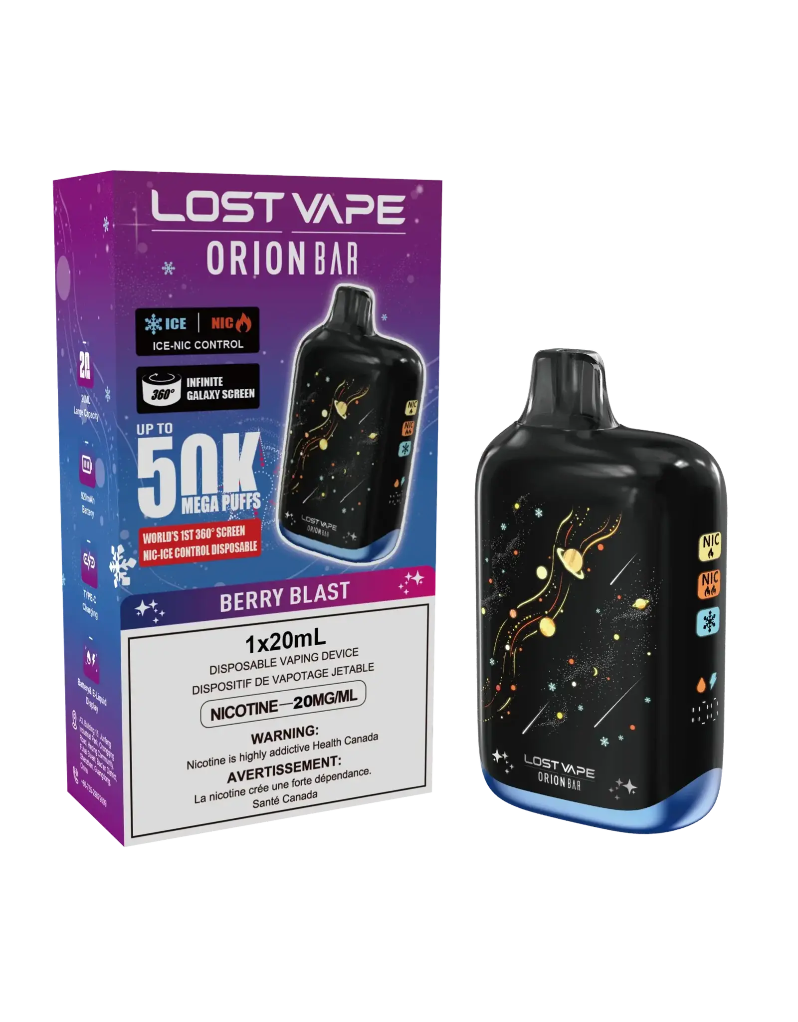 Lost Vape Lost Vape | Orion Bar | 50K Disposable Device (20mL)