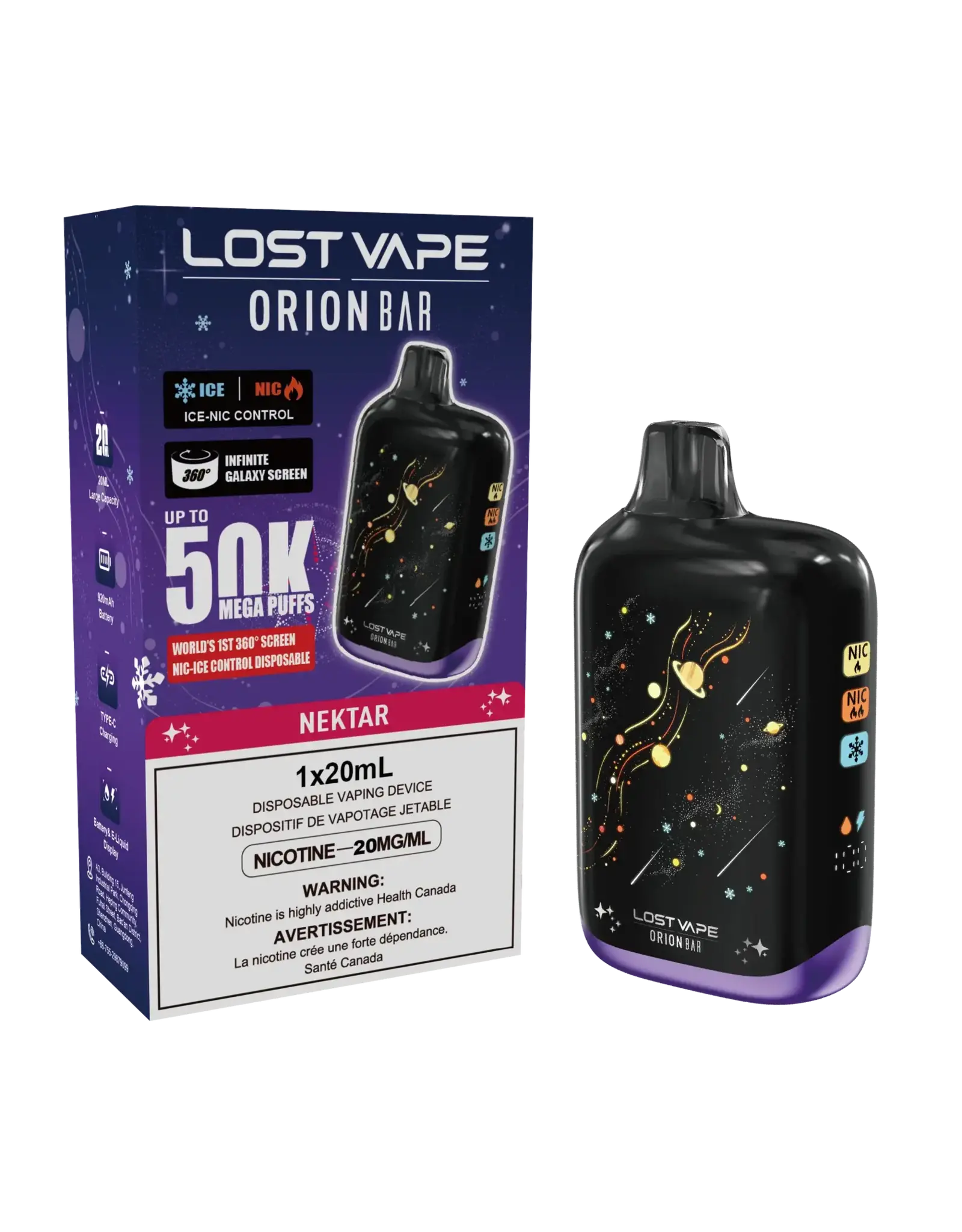 Lost Vape Lost Vape | Orion Bar | 50K Disposable Device (20mL)