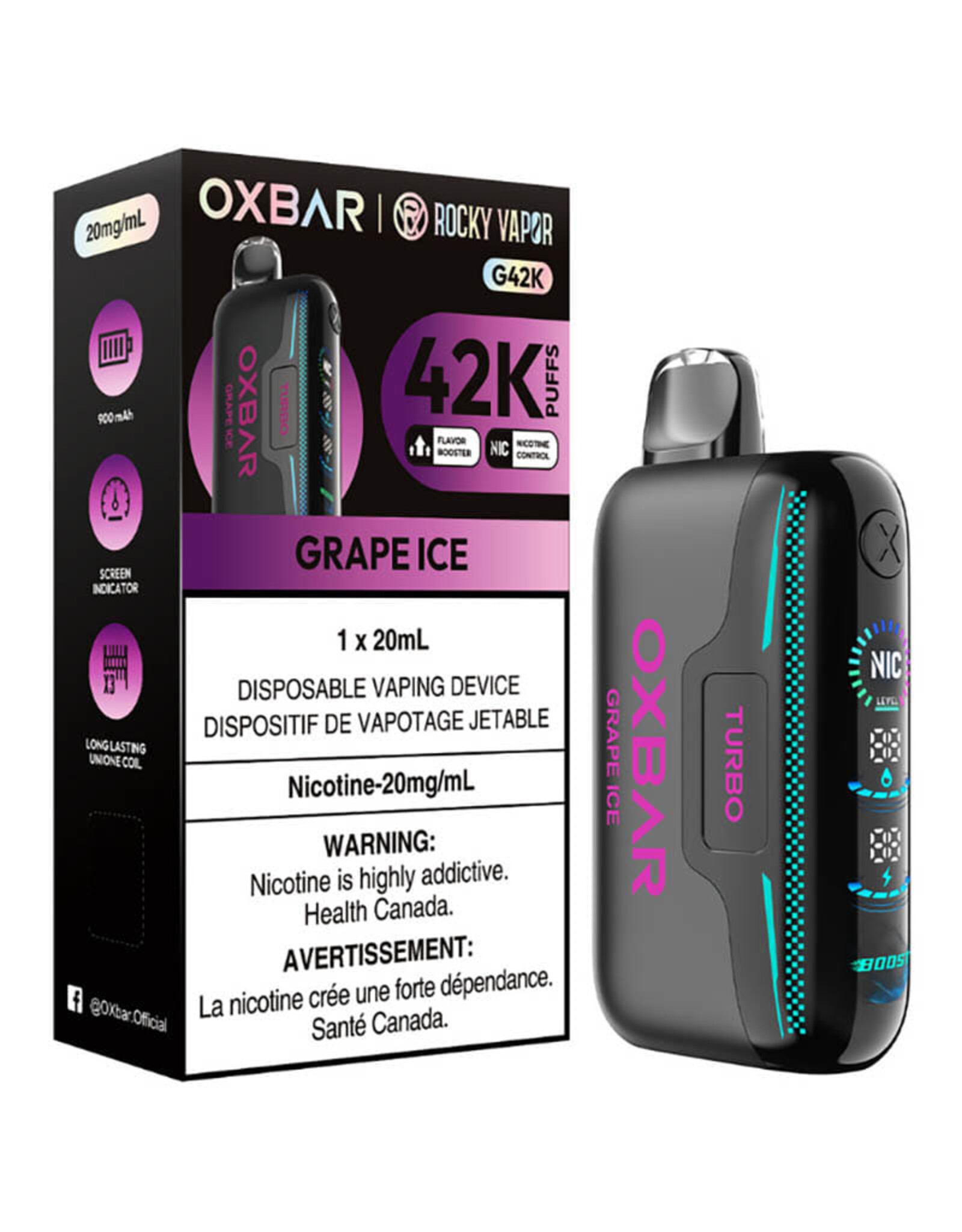 Oxbar Oxbar G42K Disposable Device (20mL)