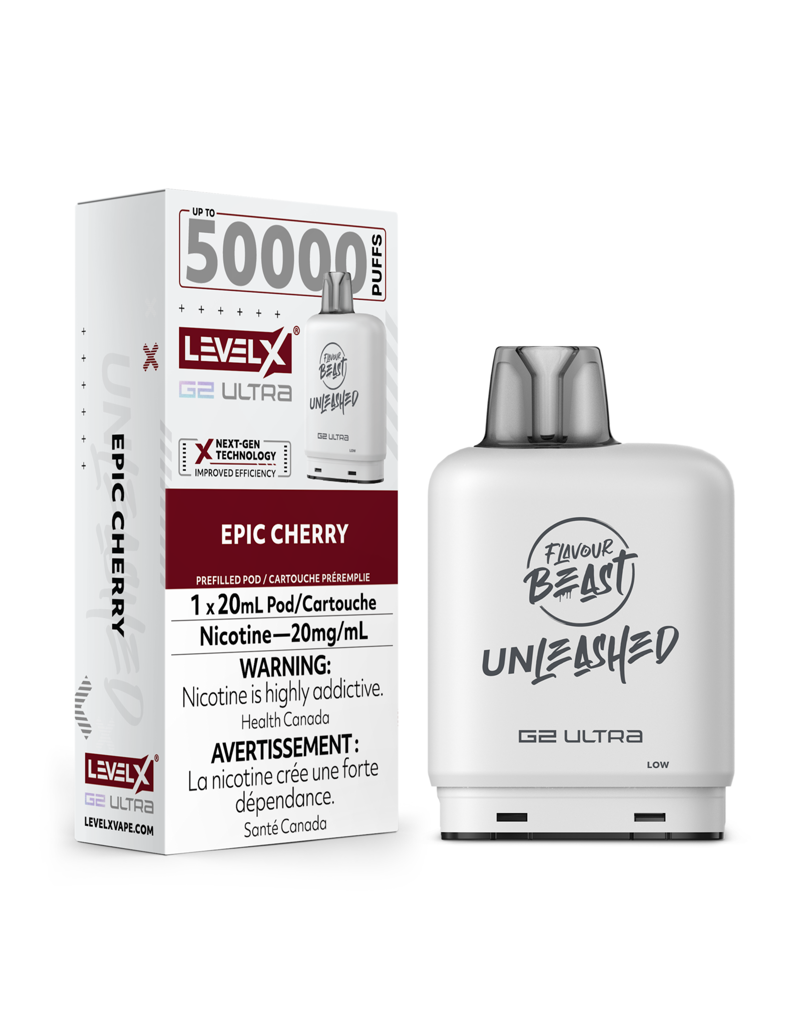 Flavour Beast Level X G2 Ultra | Flavour Beast Unleashed 50K Pod (20mL)
