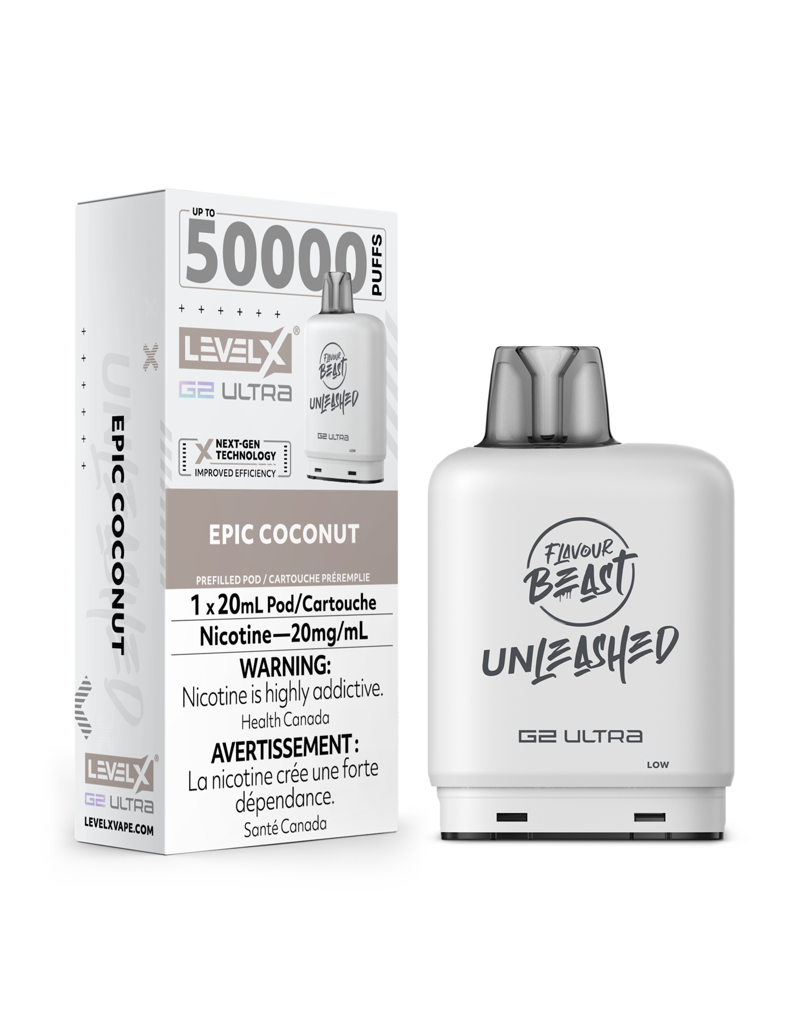 Flavour Beast Level X G2 Ultra | Flavour Beast Unleashed 50K Pod (20mL)