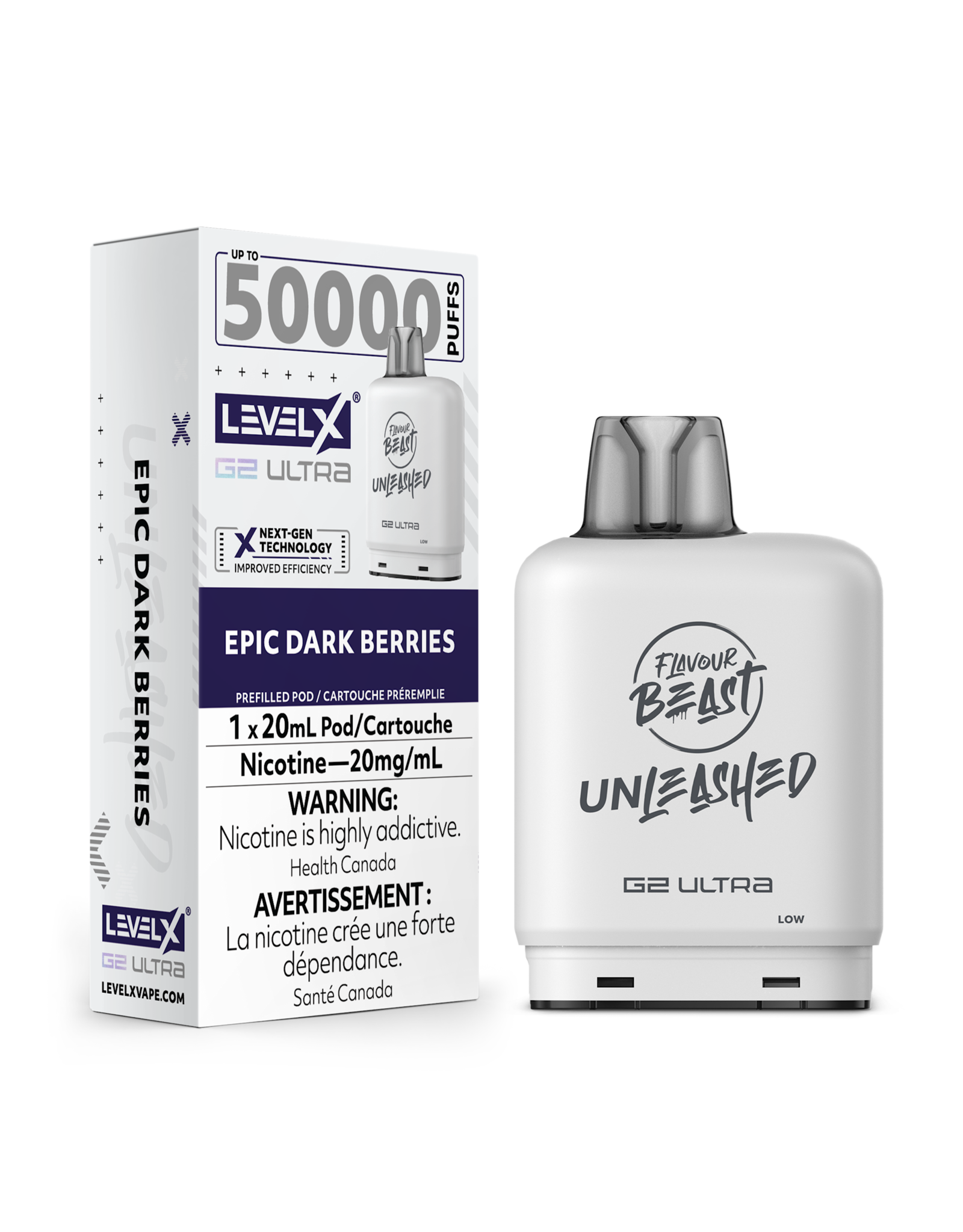Flavour Beast Level X G2 Ultra | Flavour Beast Unleashed 50K Pod (20mL)