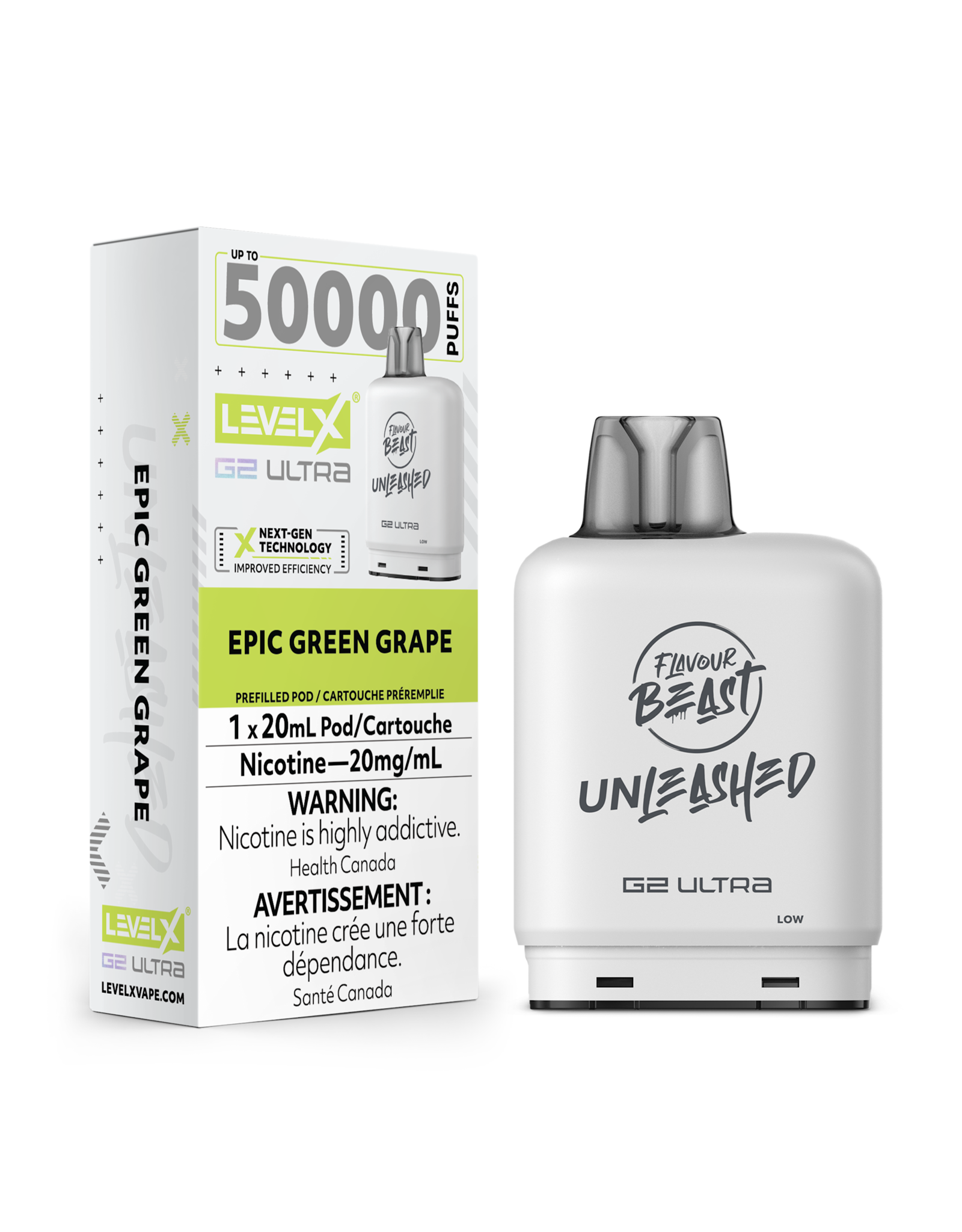 Flavour Beast Level X G2 Ultra | Flavour Beast Unleashed 50K Pod (20mL)