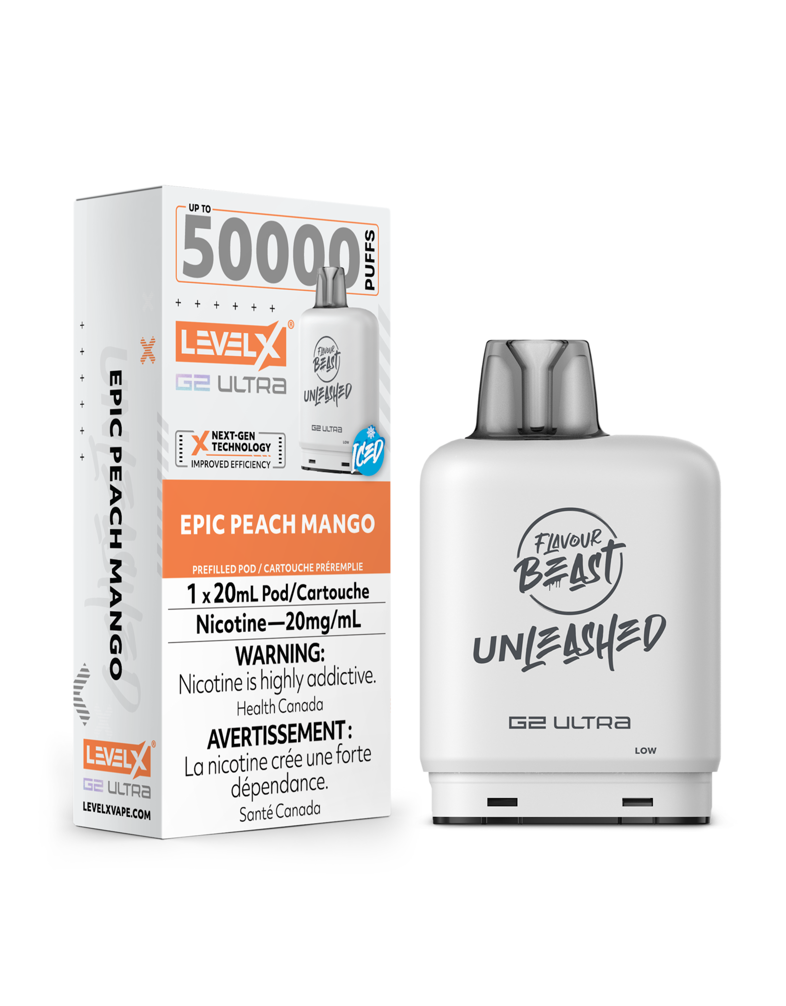 Flavour Beast Level X G2 Ultra | Flavour Beast Unleashed 50K Pod (20mL)