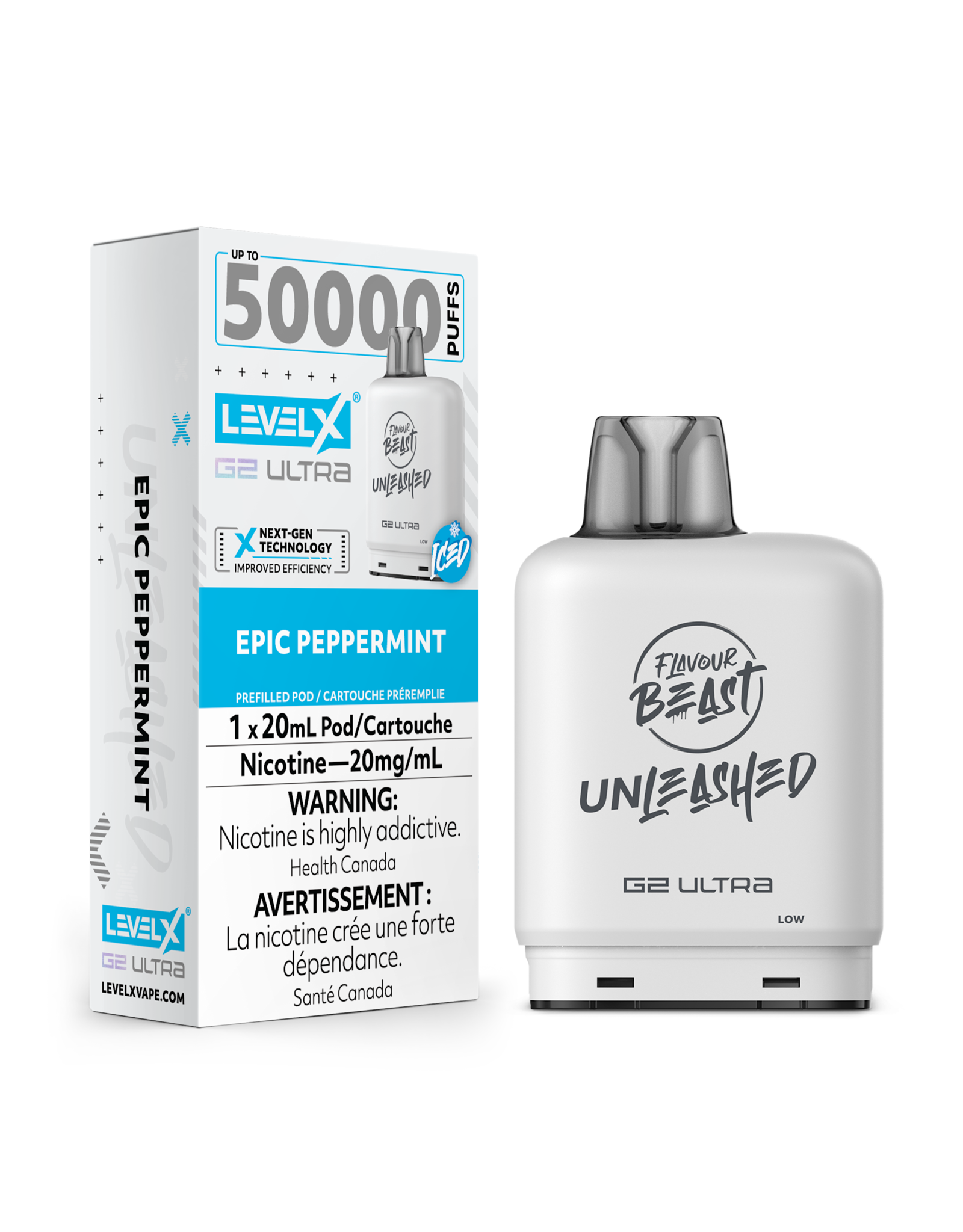 Flavour Beast Level X G2 Ultra | Flavour Beast Unleashed 50K Pod (20mL)