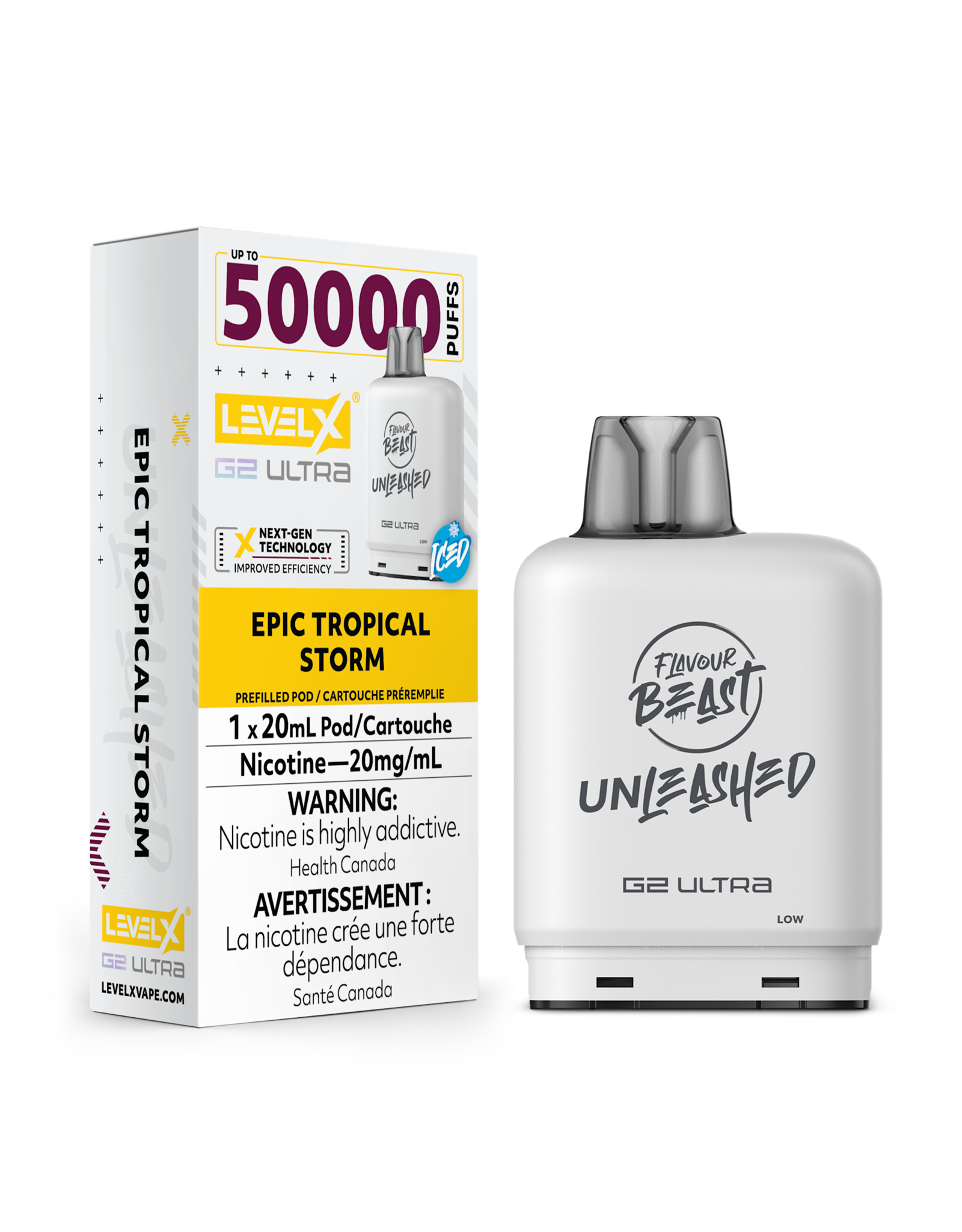 Flavour Beast Level X G2 Ultra | Flavour Beast Unleashed 50K Pod (20mL)