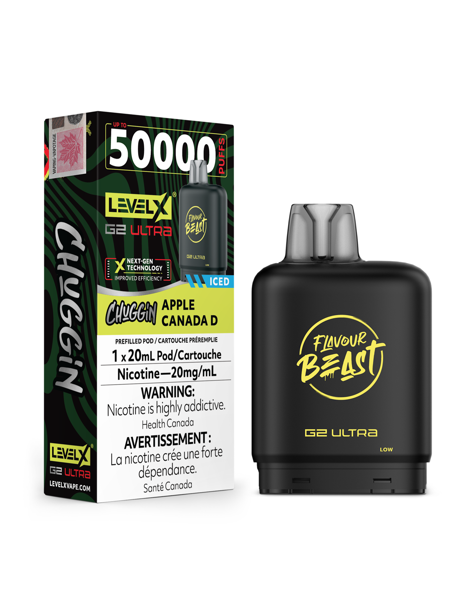 Flavour Beast Level X G2 Ultra | Flavour Beast 50K Pod | Chuggin (20mL)