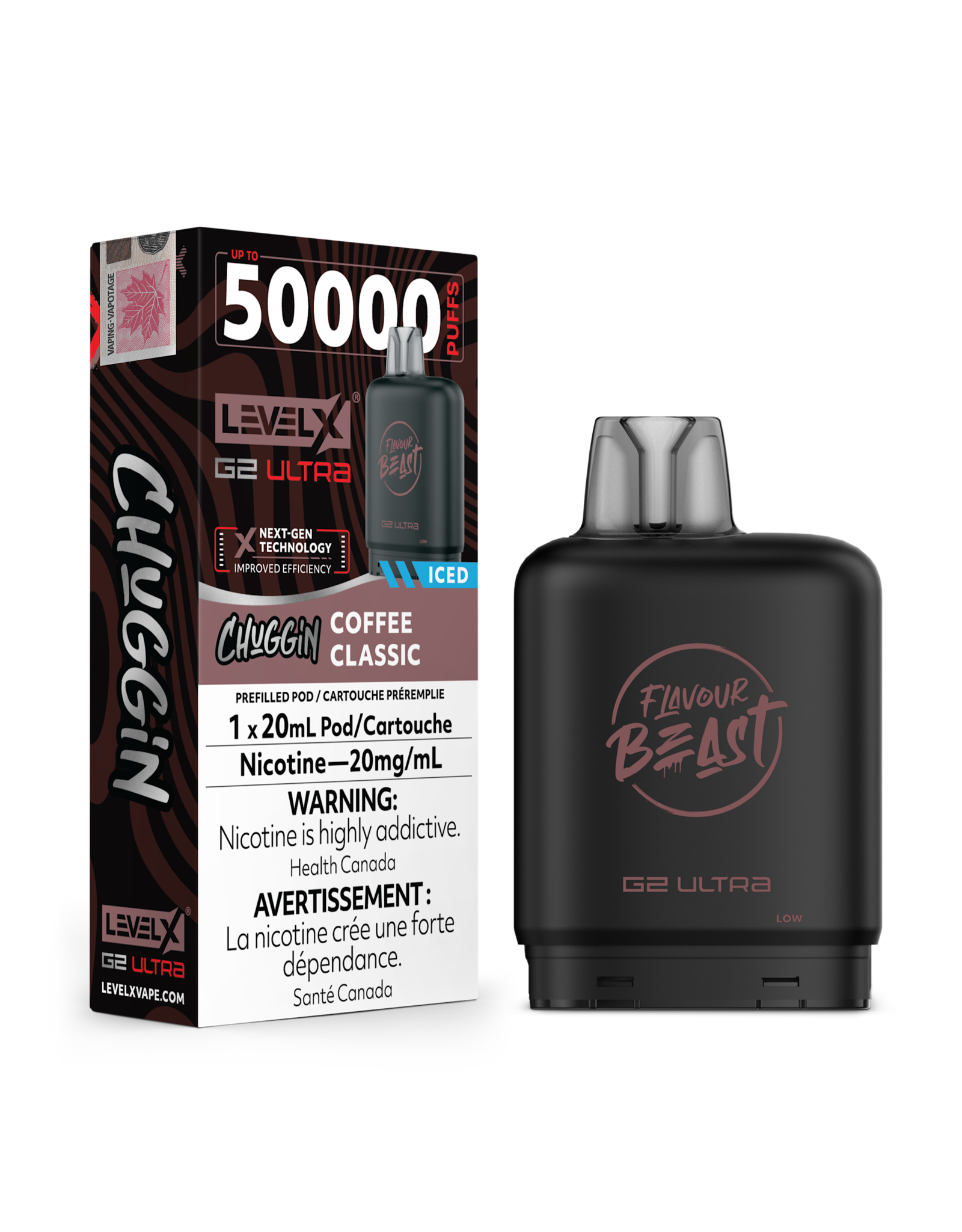 Flavour Beast Level X G2 Ultra | Flavour Beast 50K Pod | Chuggin (20mL)