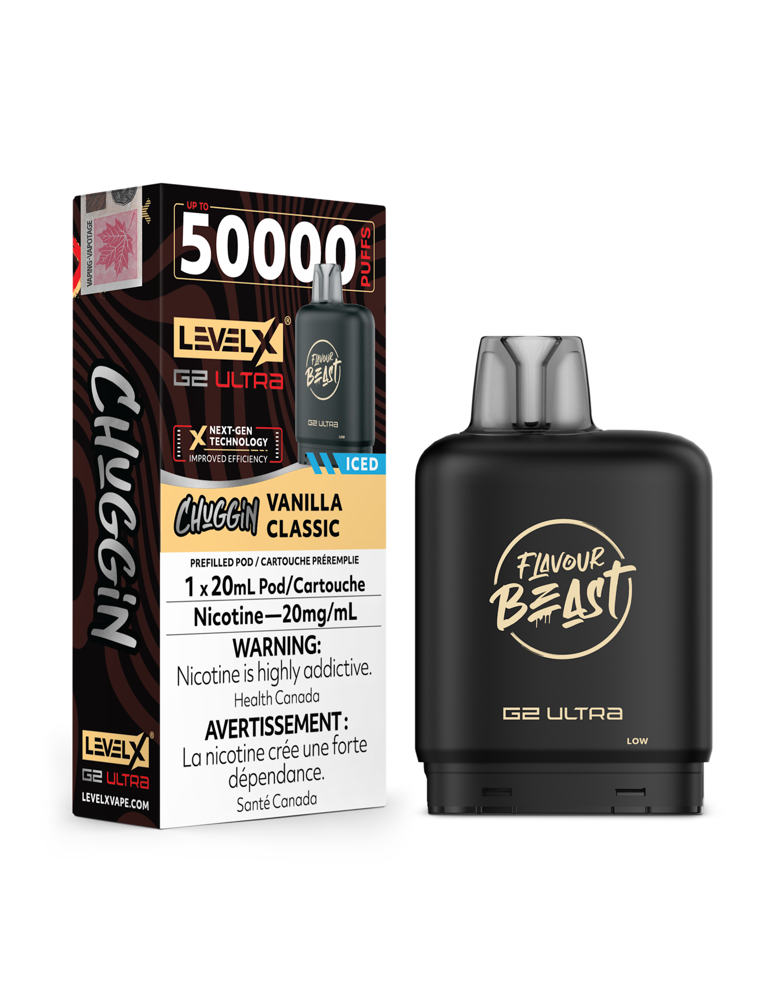 Flavour Beast Level X G2 Ultra | Flavour Beast 50K Pod | Chuggin (20mL)