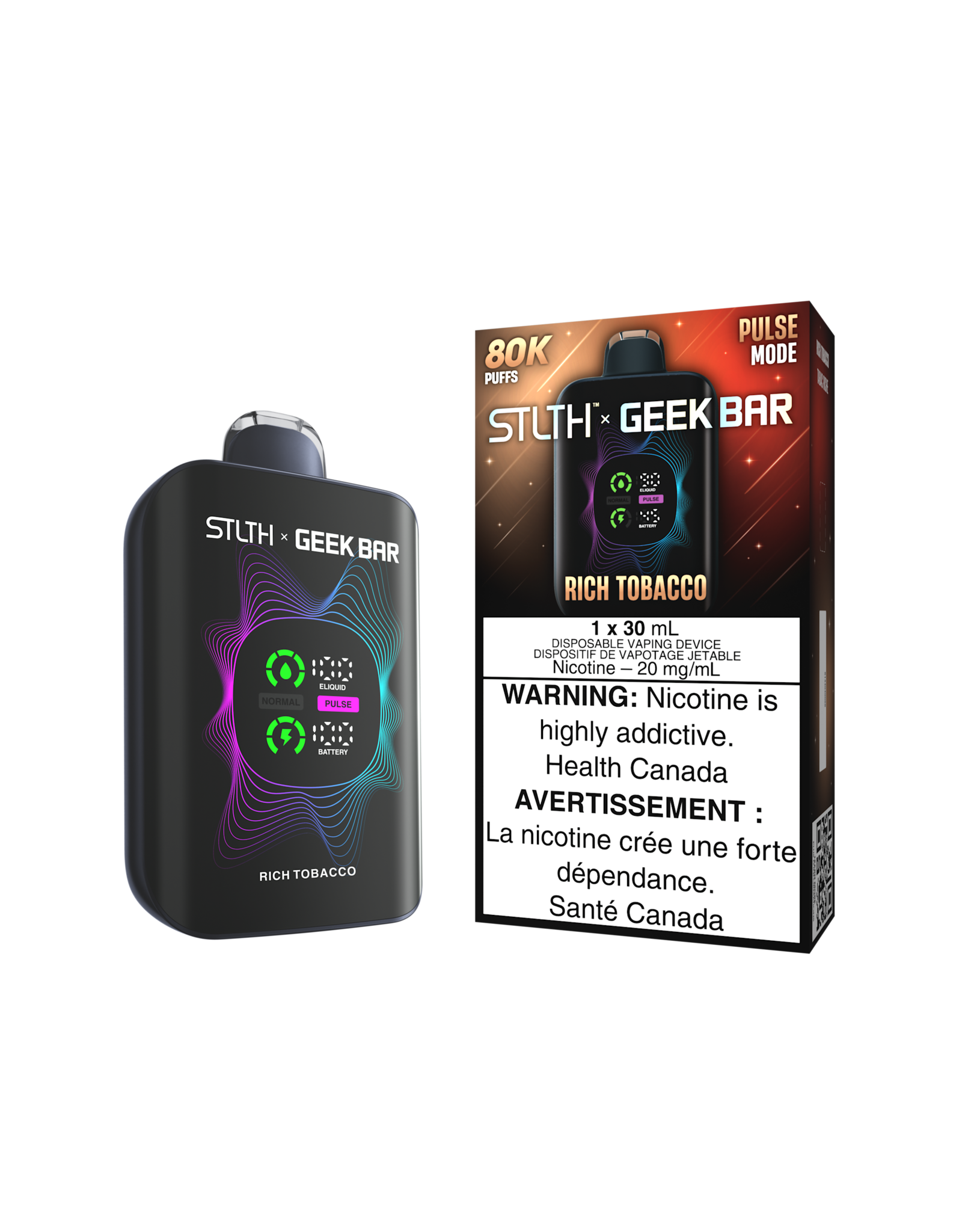 STLTH STLTH x GeekBar 80K Disposable Device (30mL)