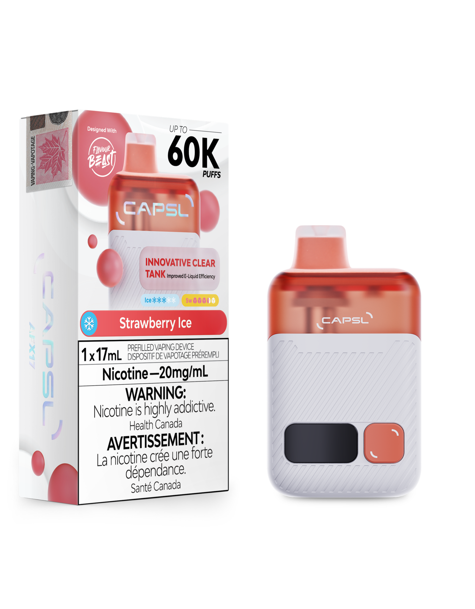 CAPSL Flavour Beast | CAPSL | AFX17 | Disposable Device 60K (17mL) 20mg