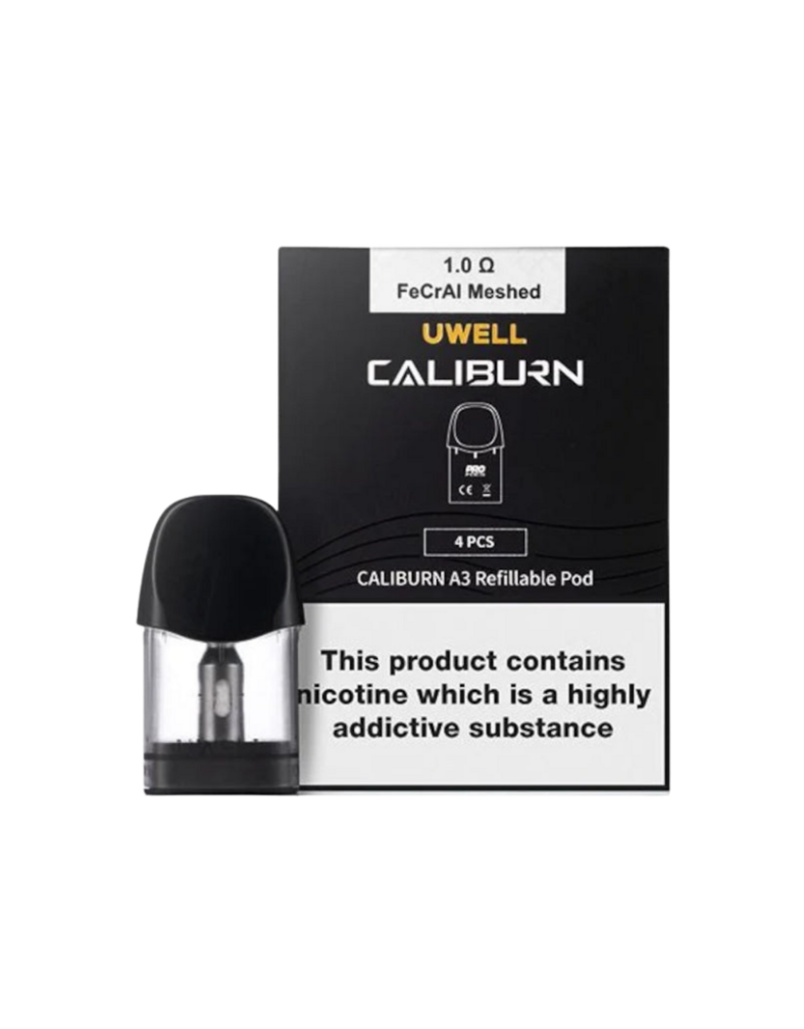 Uwell Uwell Caliburn A3 Replacement Pods (4/Pk) (2mL) 1.0 ohm