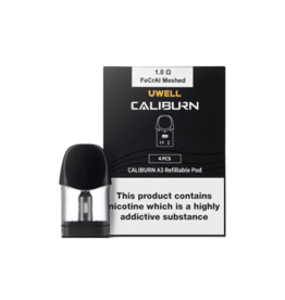 Uwell Uwell Caliburn A3 Replacement Pods (4/Pk) (2mL) 1.0 ohm
