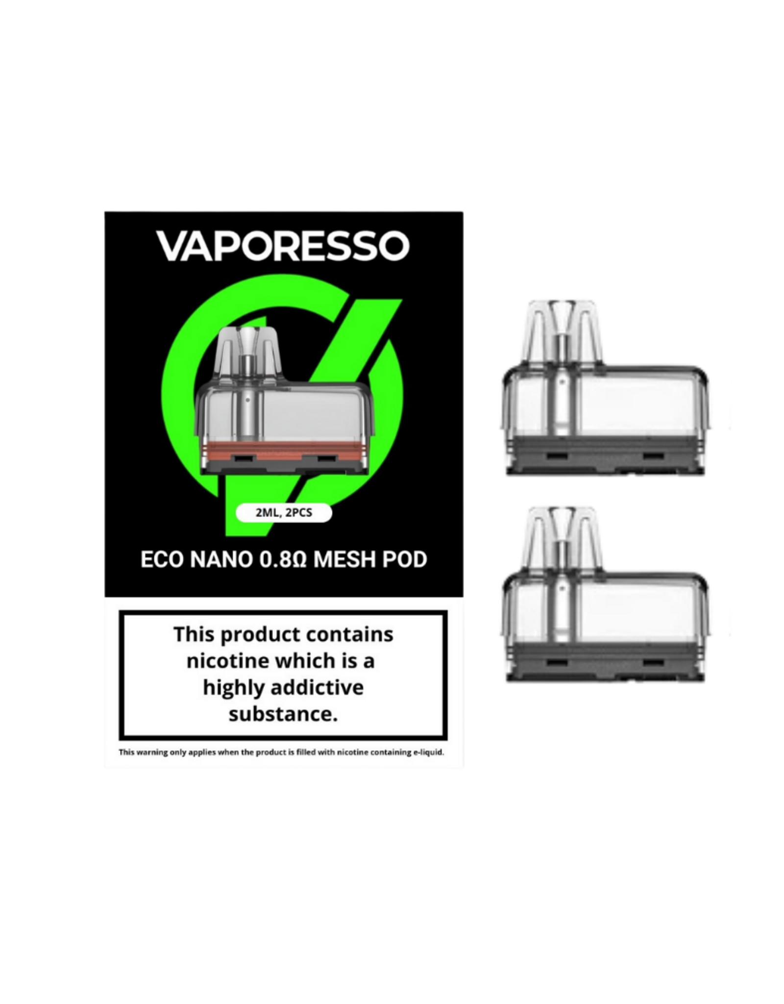 Vaporesso Vaporesso Eco Nano Replacement Pod (2/Pk) (6mL) 0.8 ohm