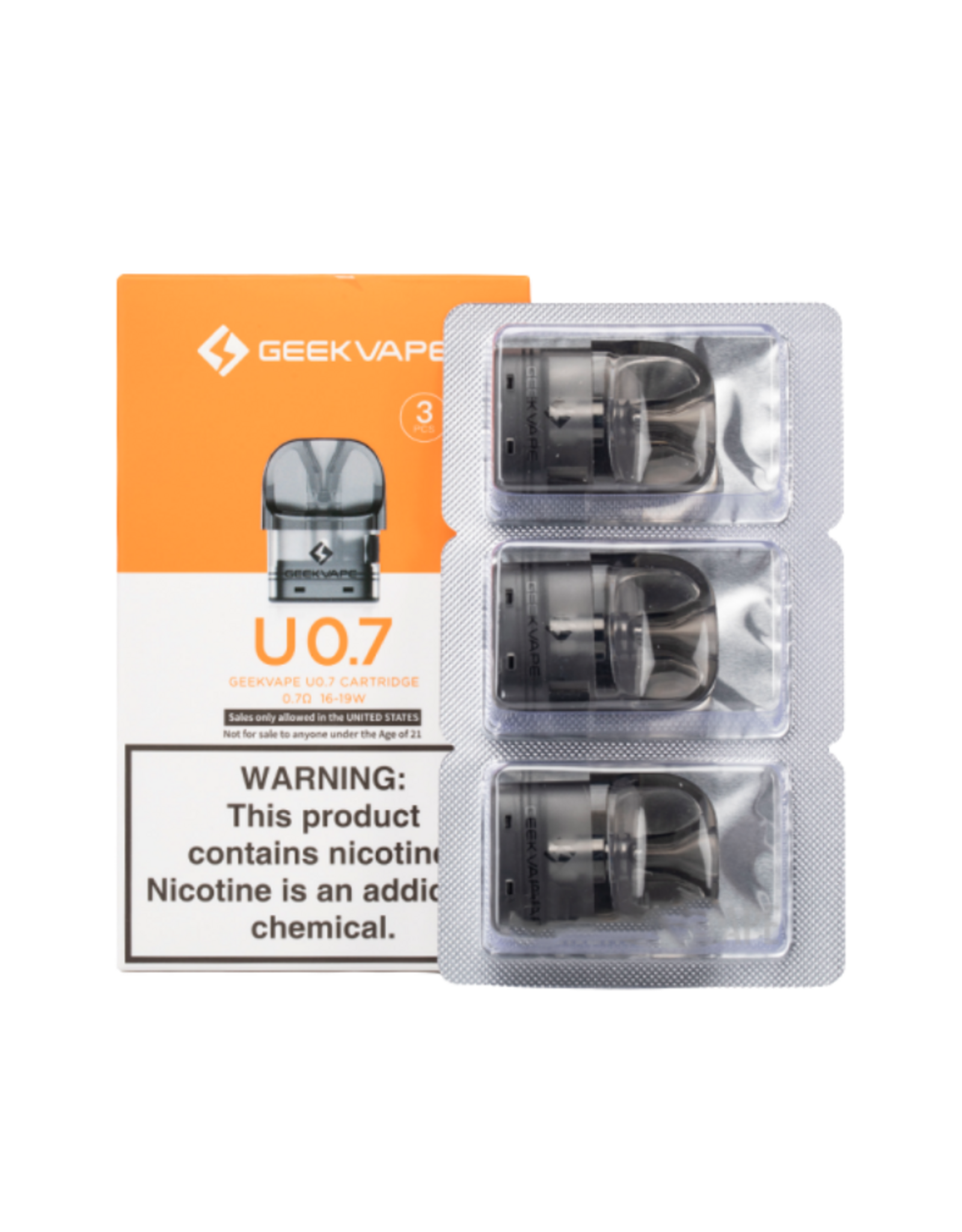 Geek Vape Geekvape Aegis U Replacement Pods (3/Pk) (2mL)