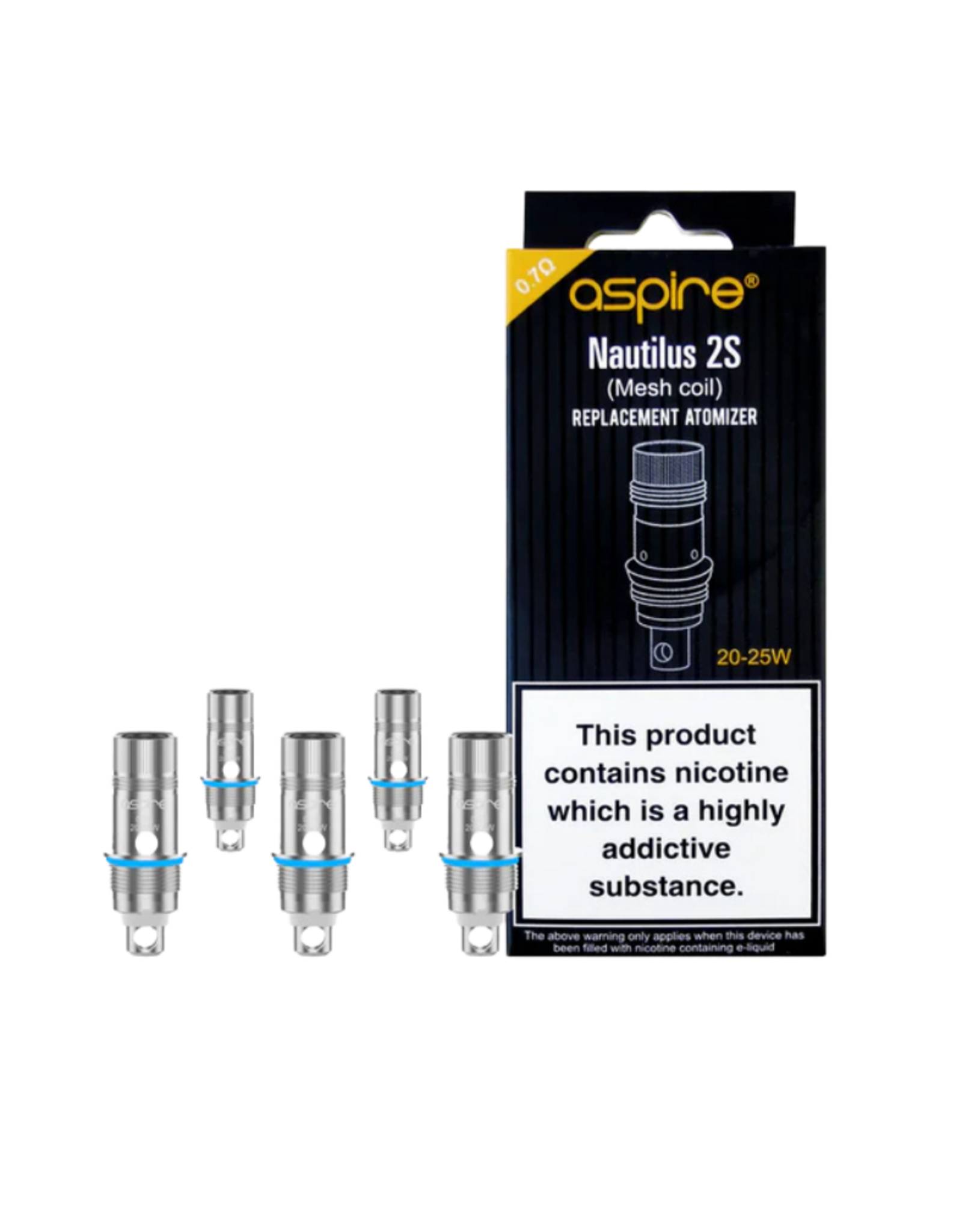 Aspire Aspire Nautilus 2S Replacement Coils (5/Pk)  0.7 ohm Mesh