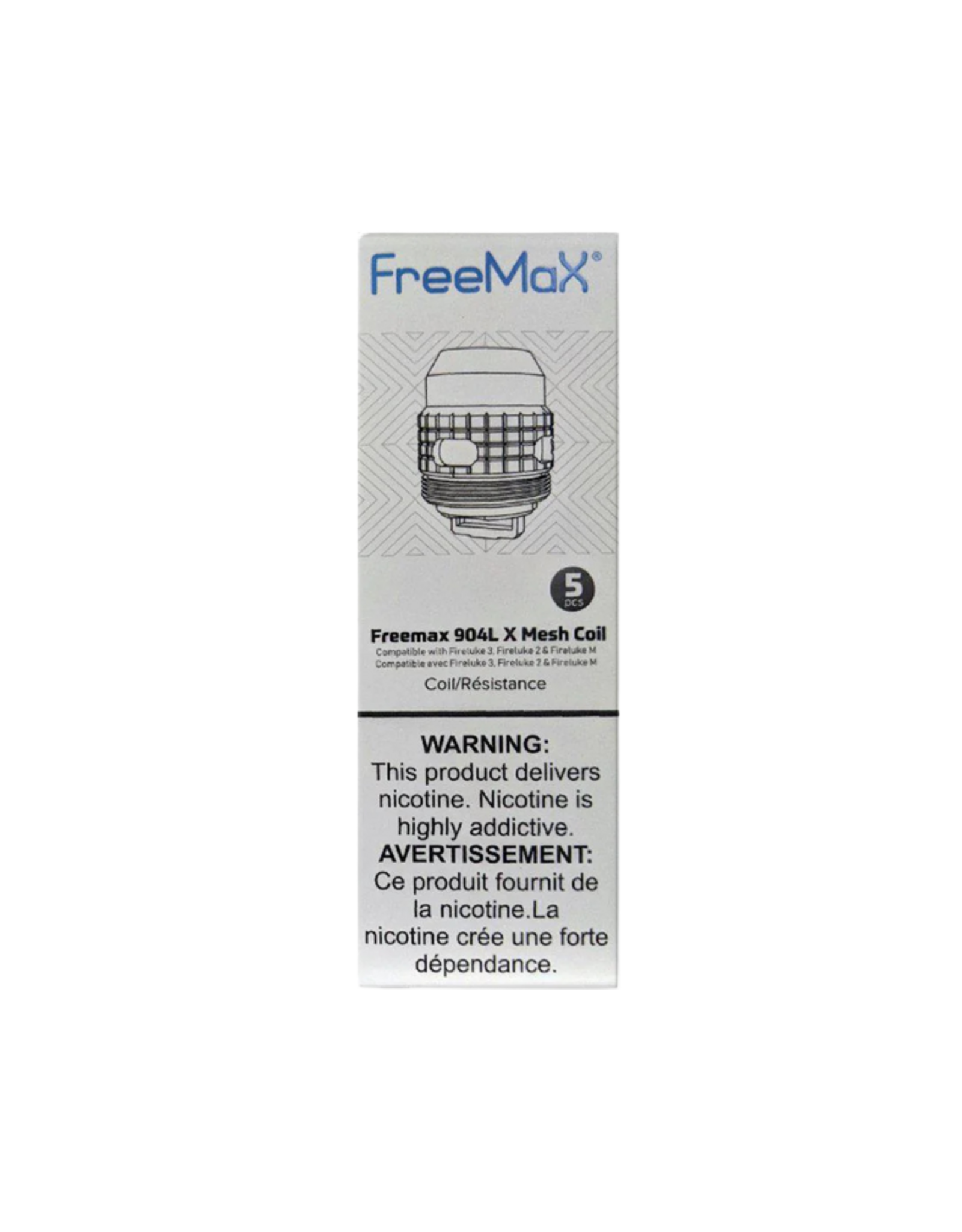 Freemax Freemax Fireluke 3 904L X Mesh Replacement Coils (5/Pk)