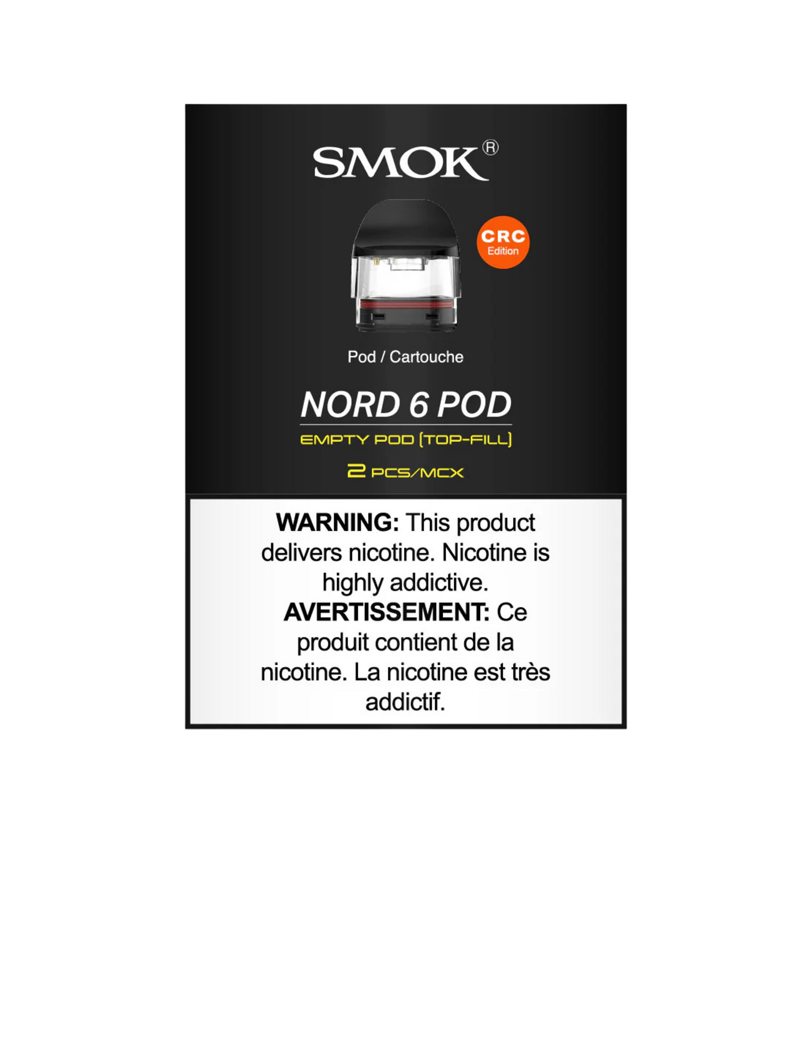Smok Smok NORD 6 Replacement Pods (2/Pk) (2mL)