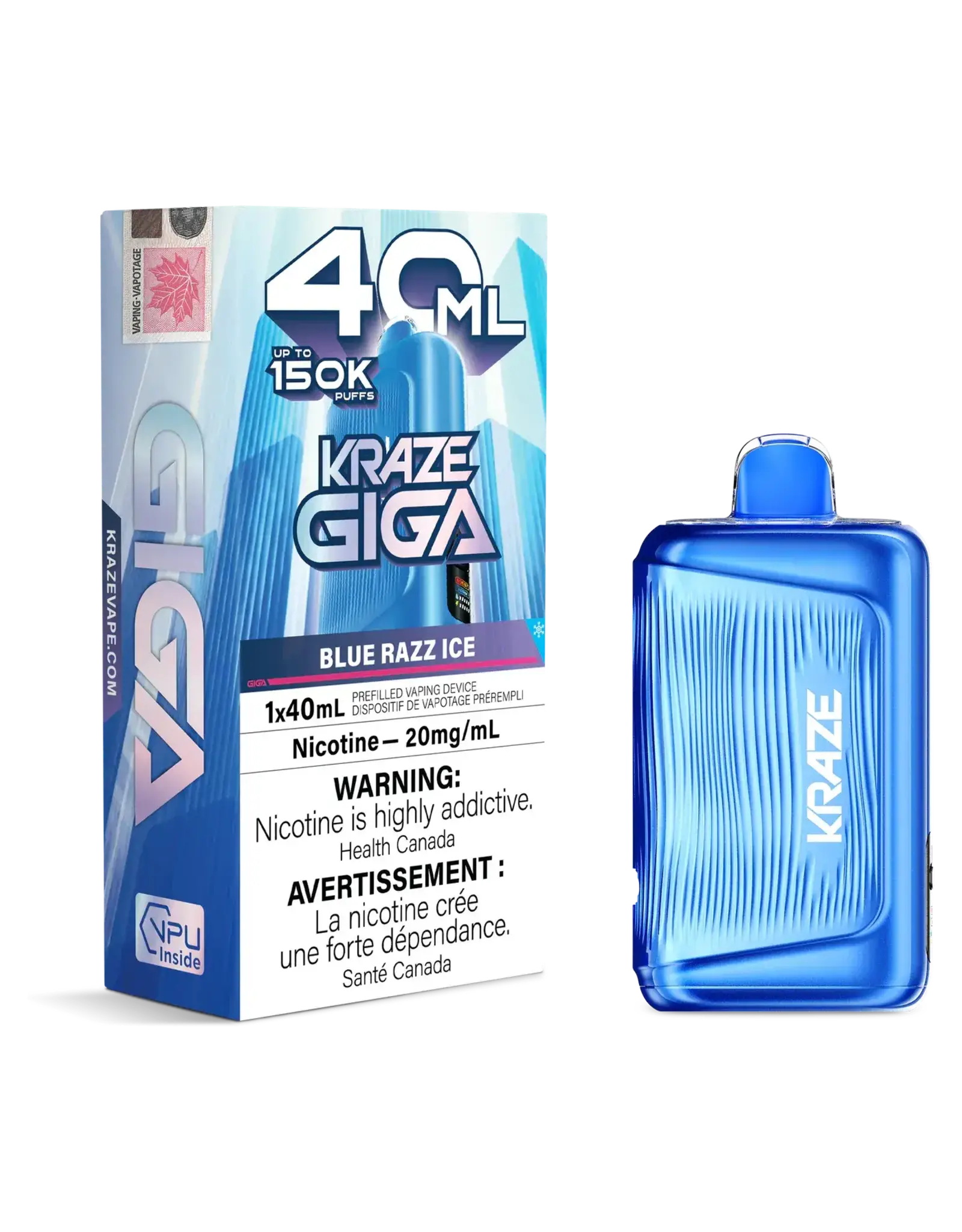 Kraze Kraze | Giga | 150K Disposable Device (40mL)