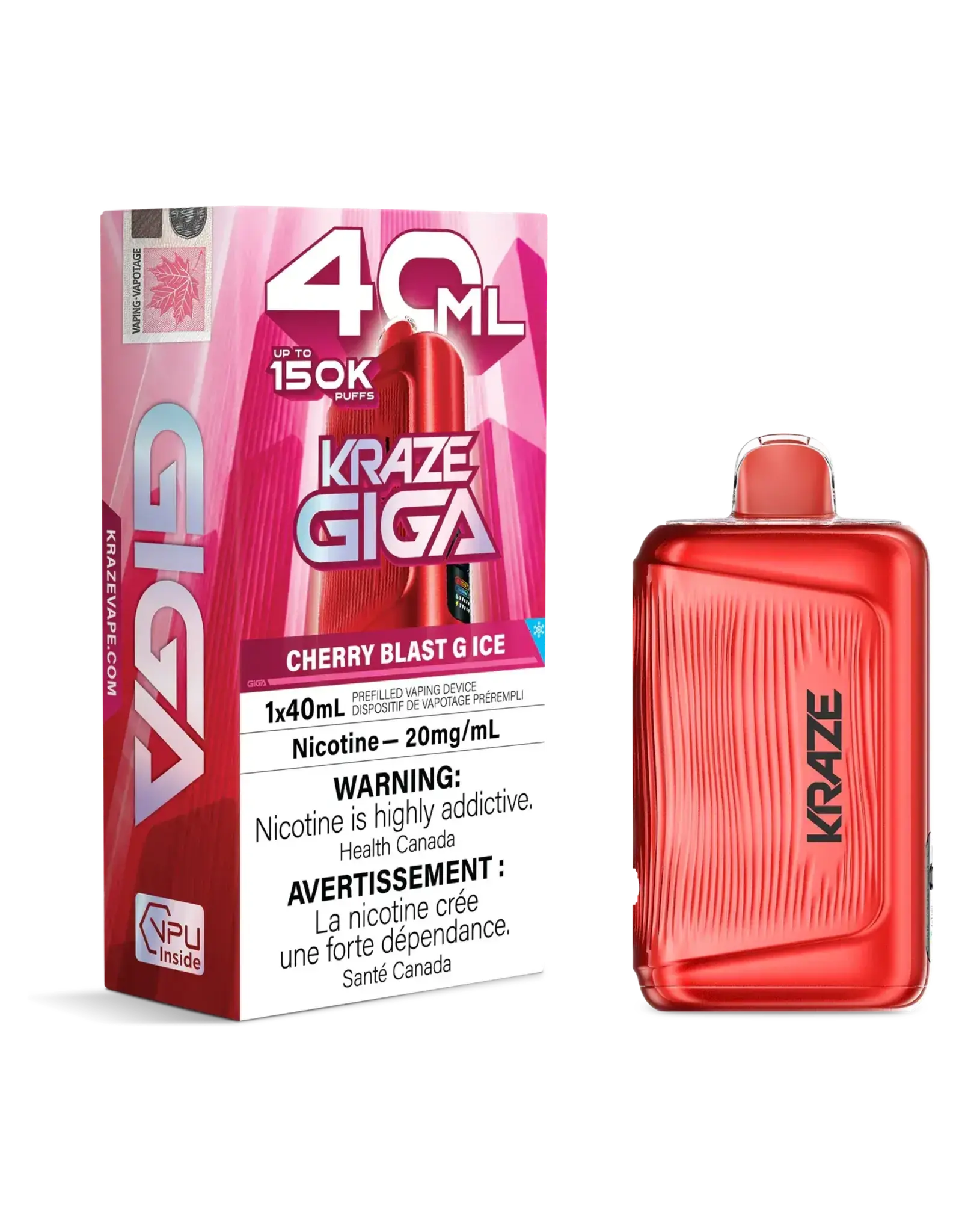 Kraze Kraze | Giga | 150K Disposable Device (40mL)