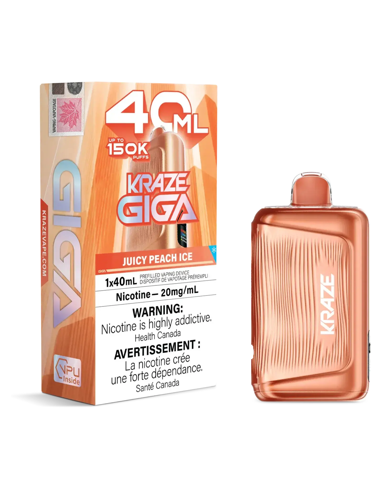 Kraze Kraze | Giga | 150K Disposable Device (40mL)