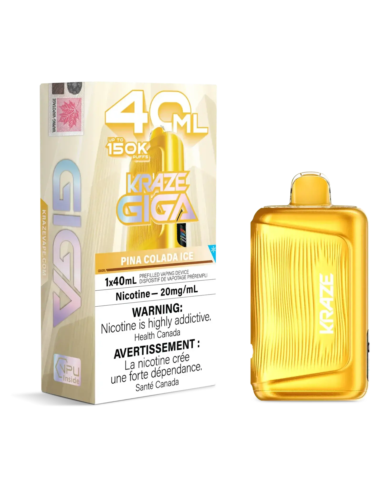 Kraze Kraze | Giga | 150K Disposable Device (40mL)