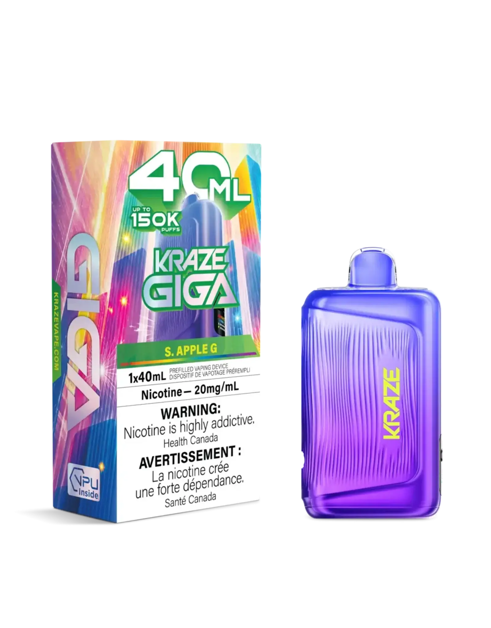 Kraze Kraze | Giga | 150K Disposable Device (40mL)