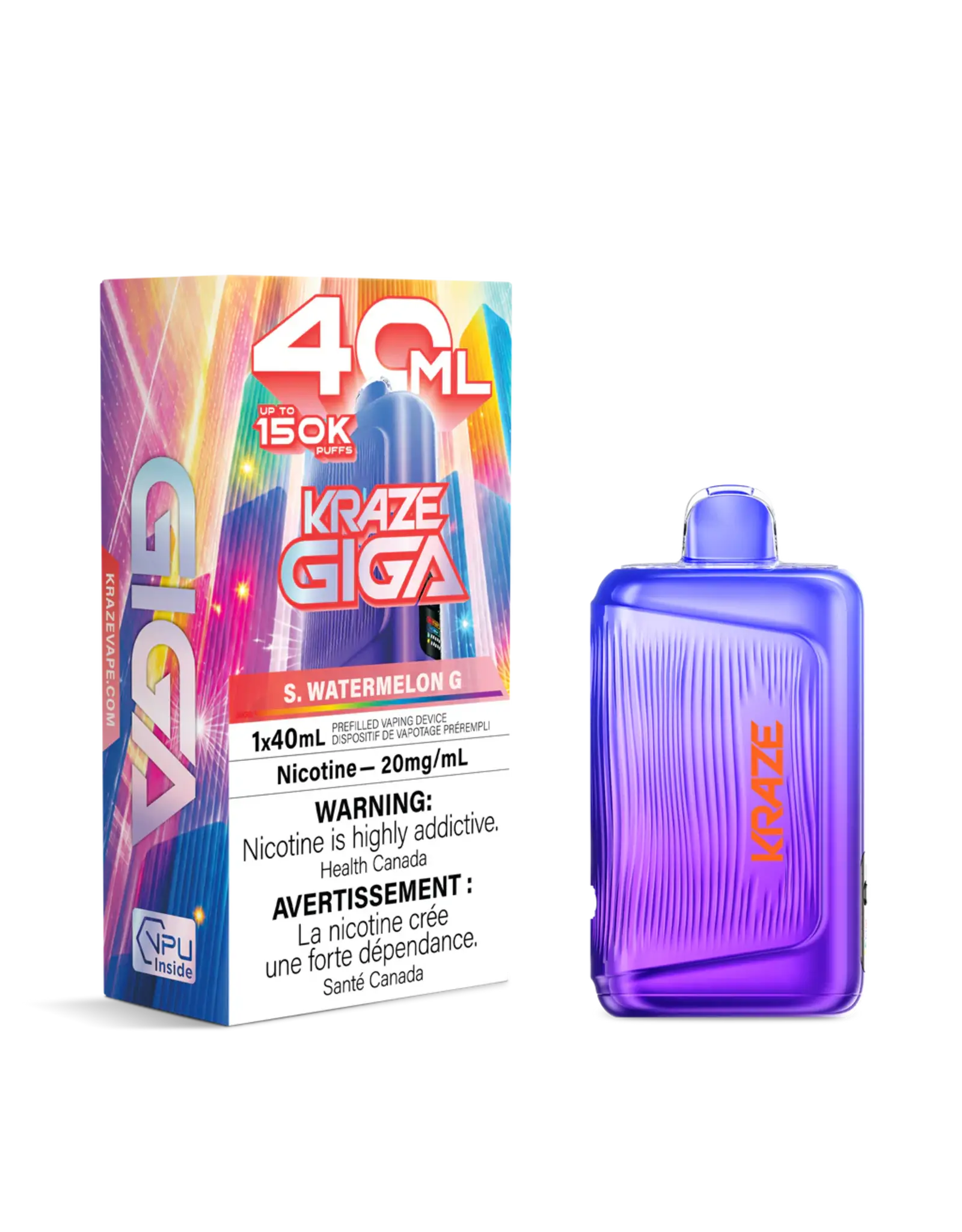 Kraze Kraze | Giga | 150K Disposable Device (40mL)