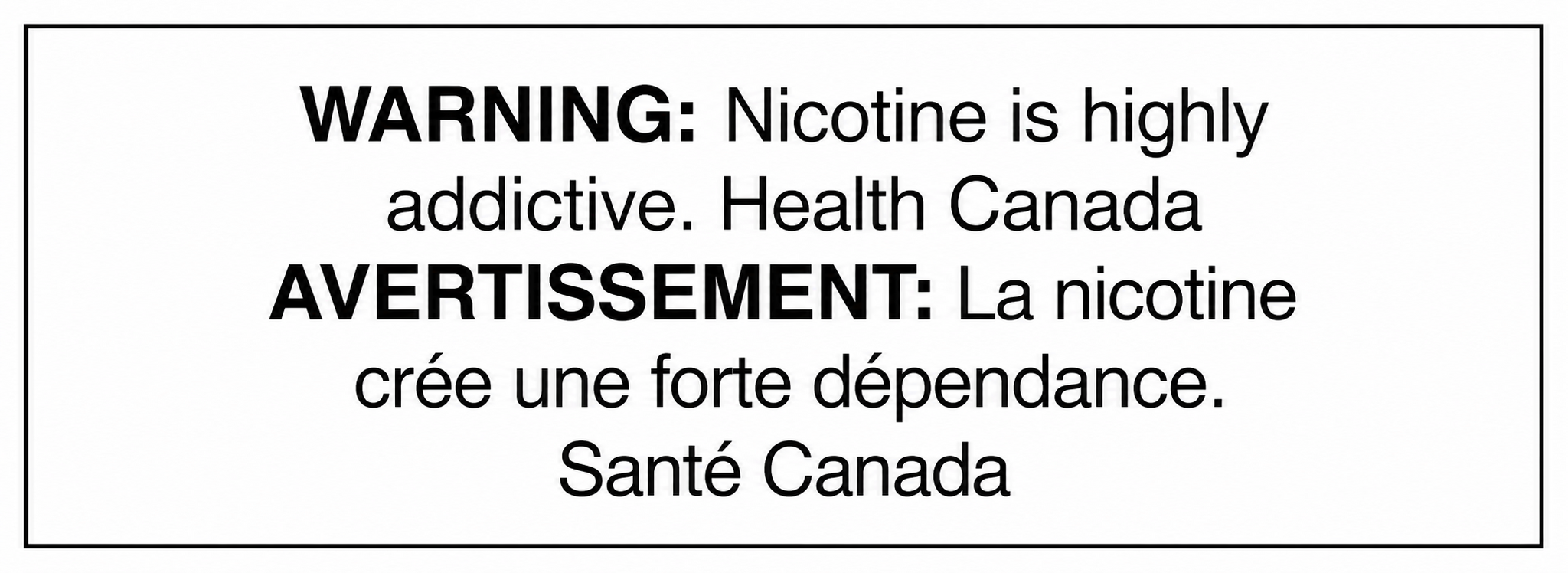 Health canada warning