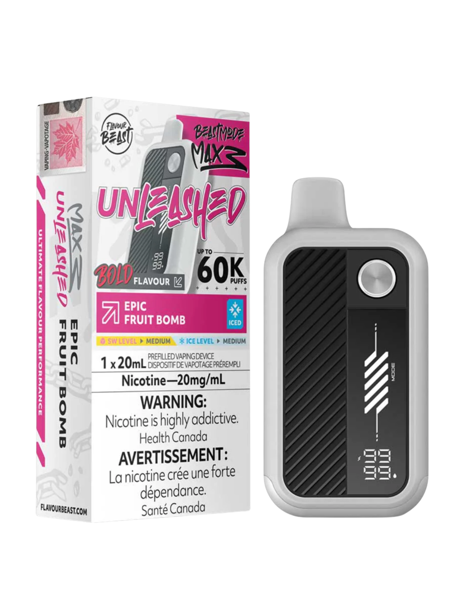 Flavour Beast Flavour Beast | Beast Mode Max 3 | 60K Disposable Device | Unleashed (20mL)