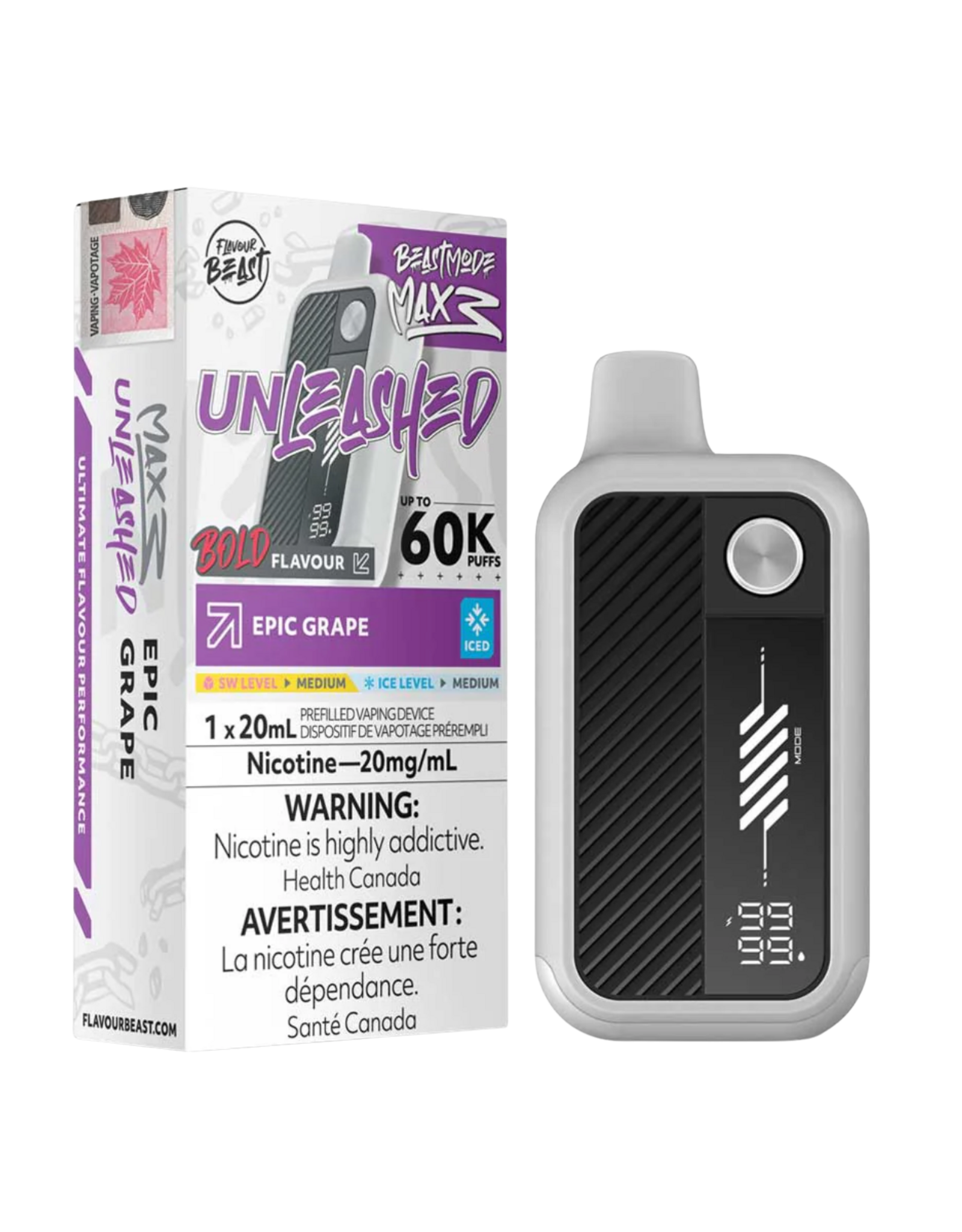 Flavour Beast Flavour Beast | Beast Mode Max 3 | 60K Disposable Device | Unleashed (20mL)