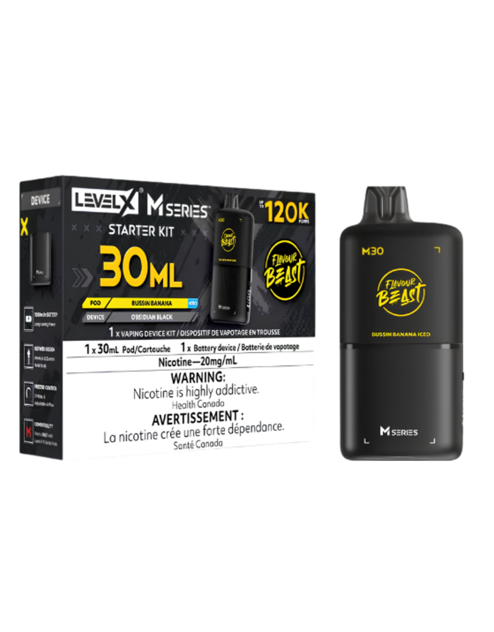 Flavour Beast Flavour Beast | Level X - M Series | 120K Starter Kit (30mL)
