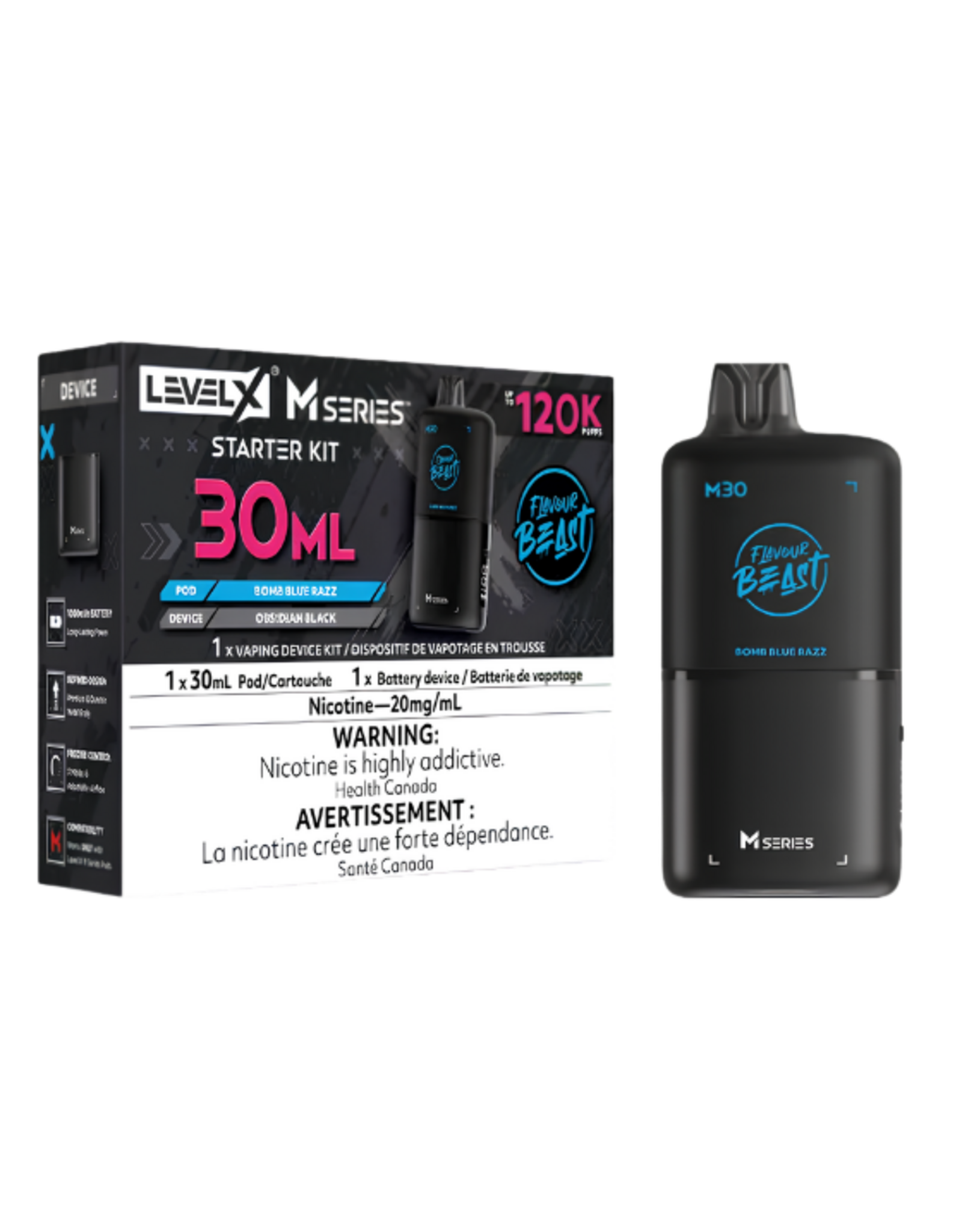 Flavour Beast Flavour Beast | Level X - M Series | 120K Starter Kit (30mL)