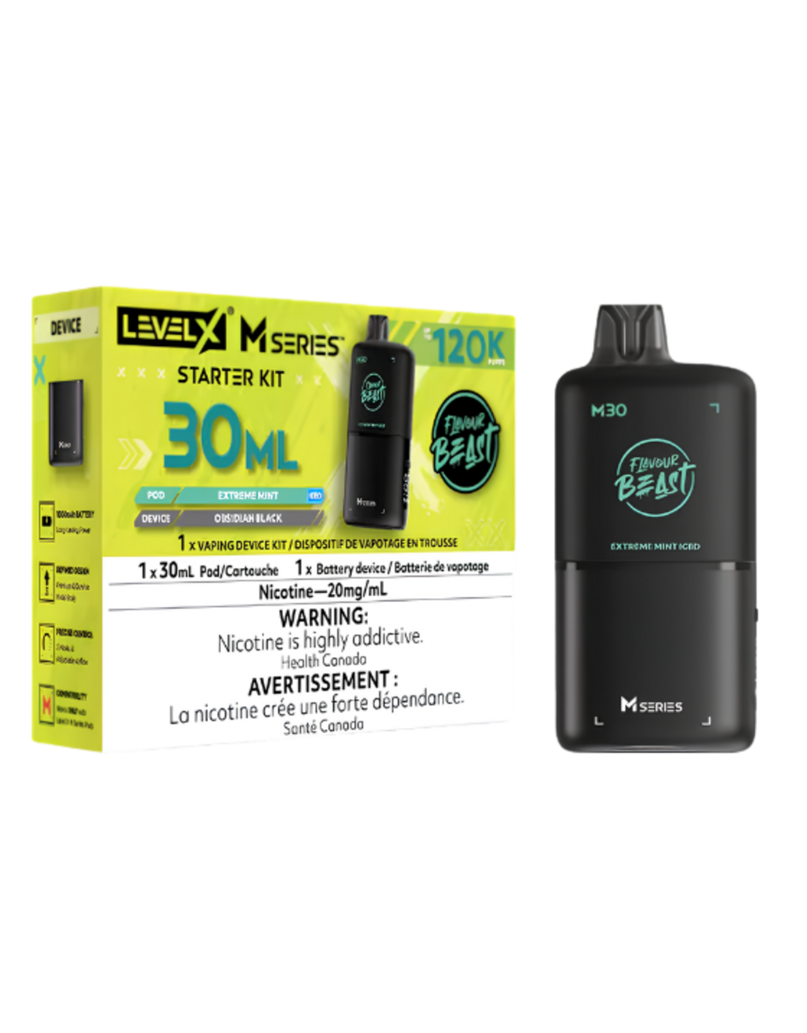 Flavour Beast Flavour Beast | Level X - M Series | 120K Starter Kit (30mL)