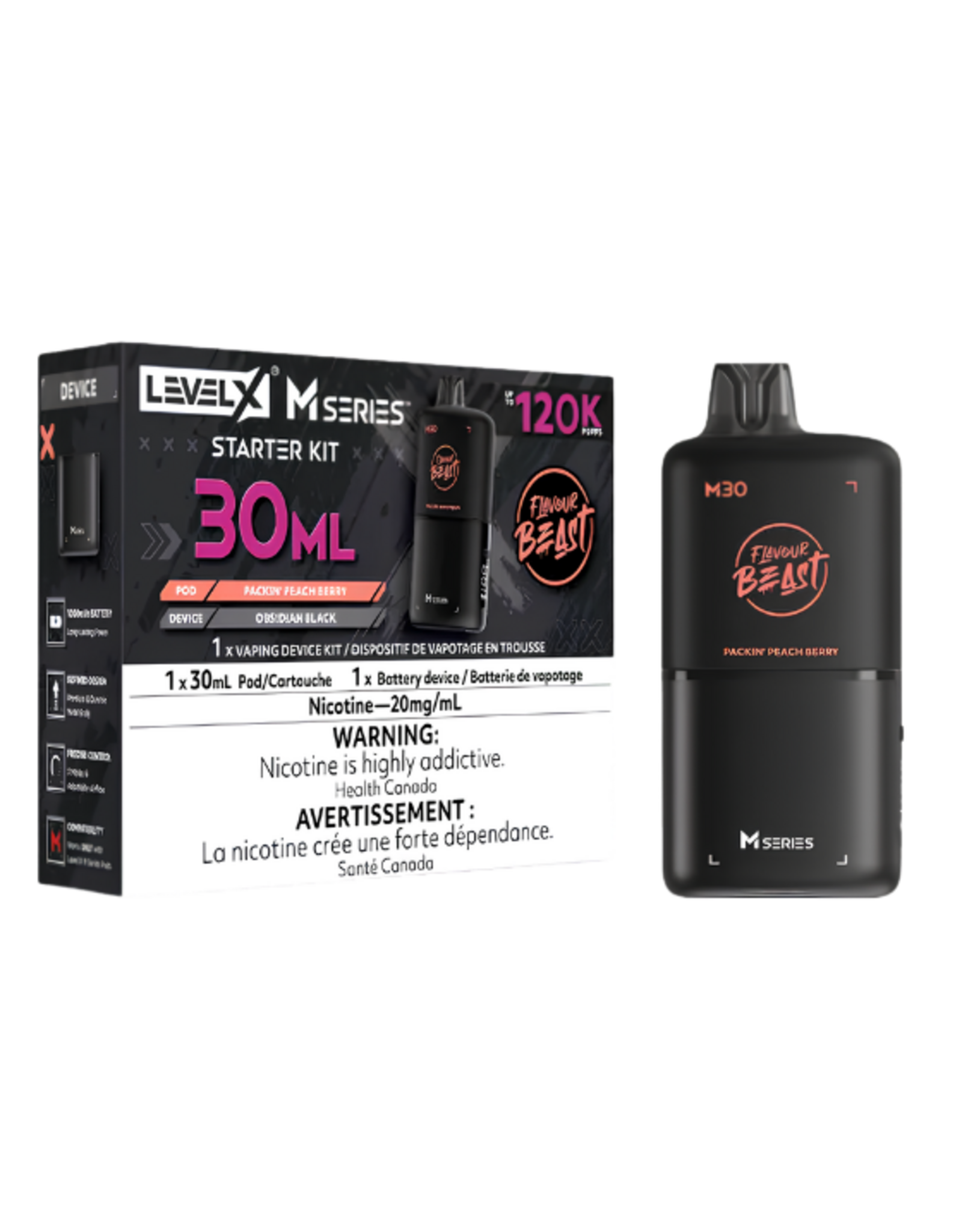 Flavour Beast Flavour Beast | Level X - M Series | 120K Starter Kit (30mL)