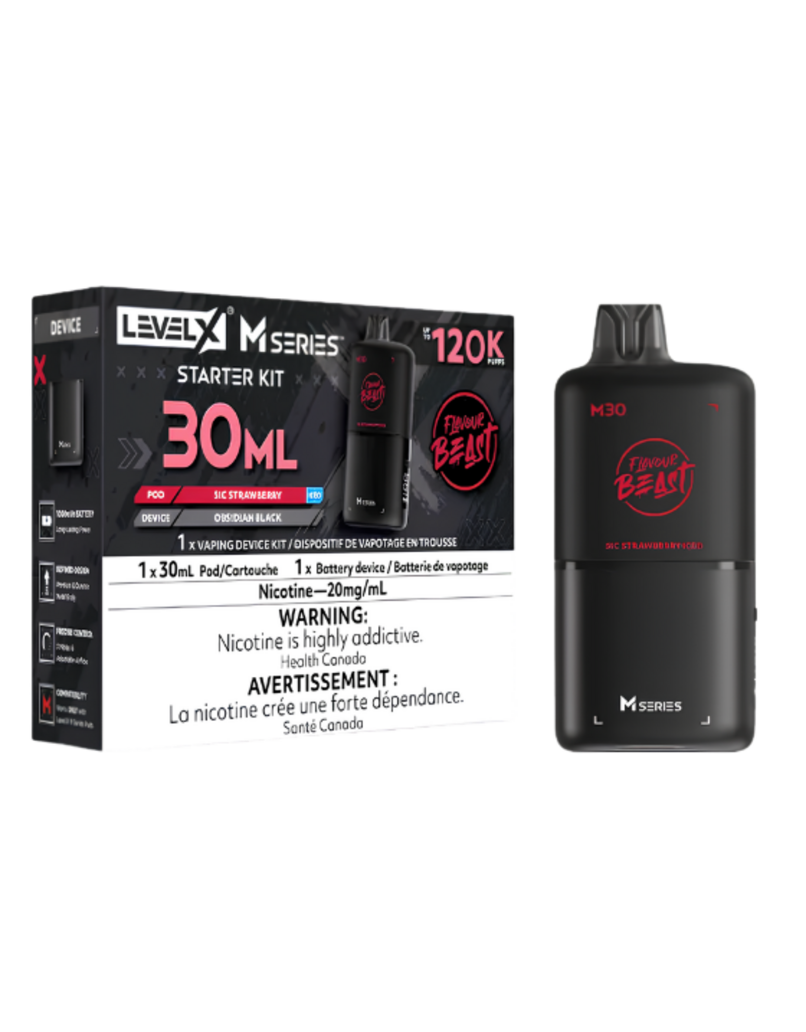 Flavour Beast Flavour Beast | Level X - M Series | 120K Starter Kit (30mL)