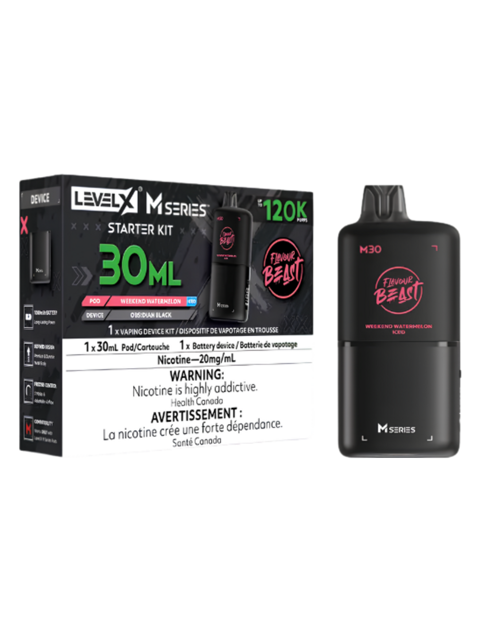 Flavour Beast Flavour Beast | Level X - M Series | 120K Starter Kit (30mL)