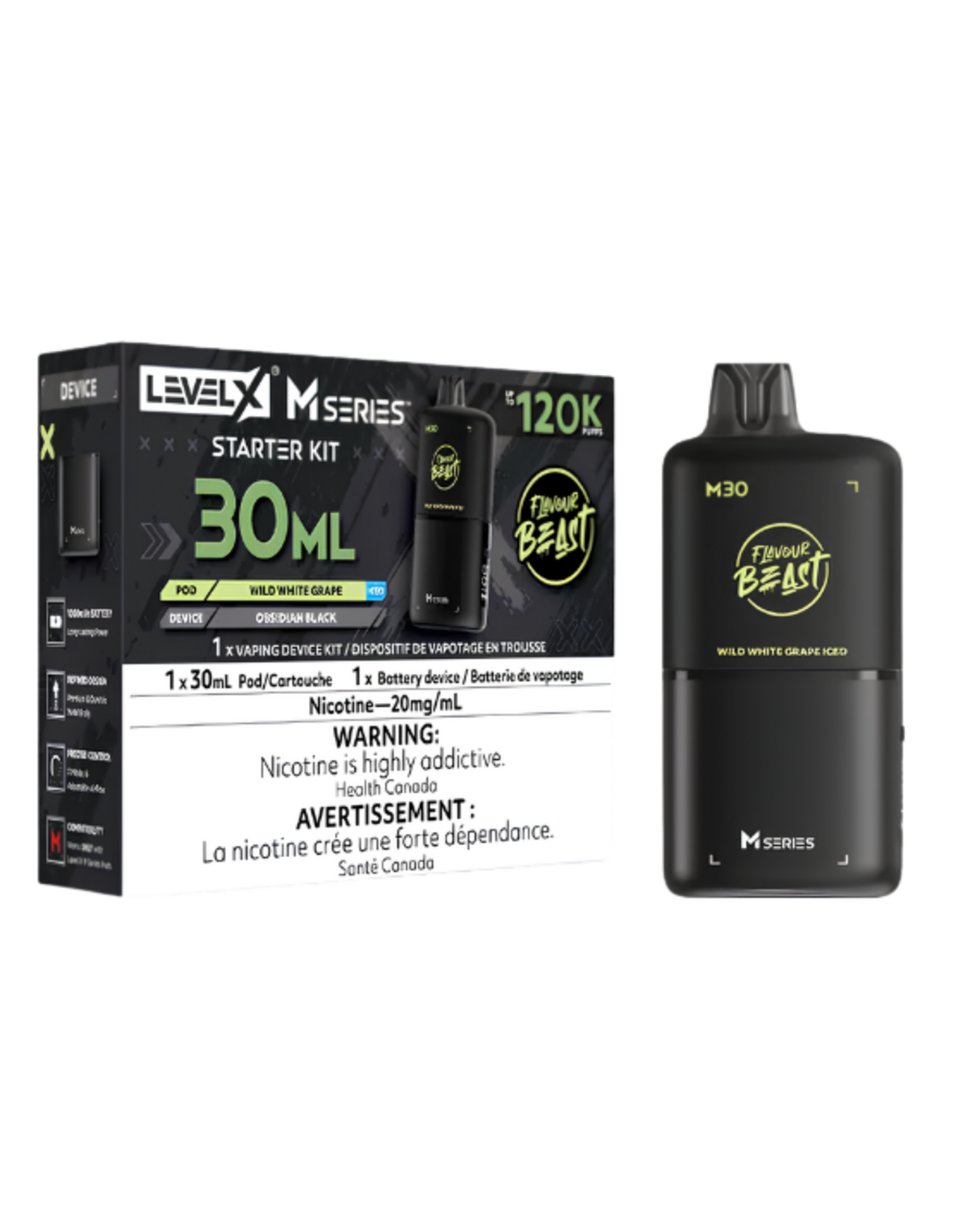 Flavour Beast Flavour Beast | Level X - M Series | 120K Starter Kit (30mL)
