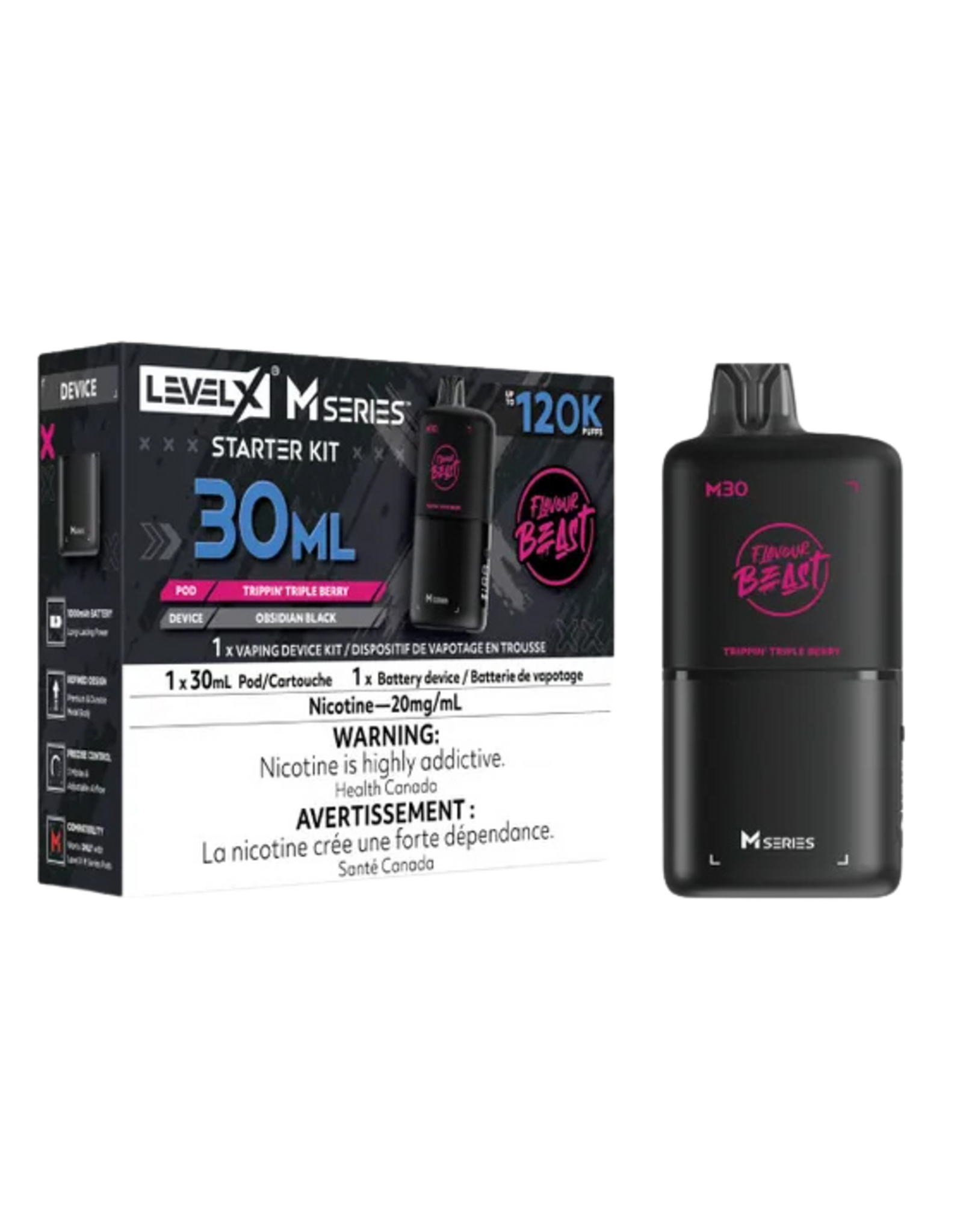 Flavour Beast Flavour Beast | Level X - M Series | 120K Starter Kit (30mL)
