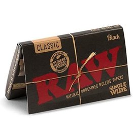 Raw Raw Black Single Wide Rolling Papers