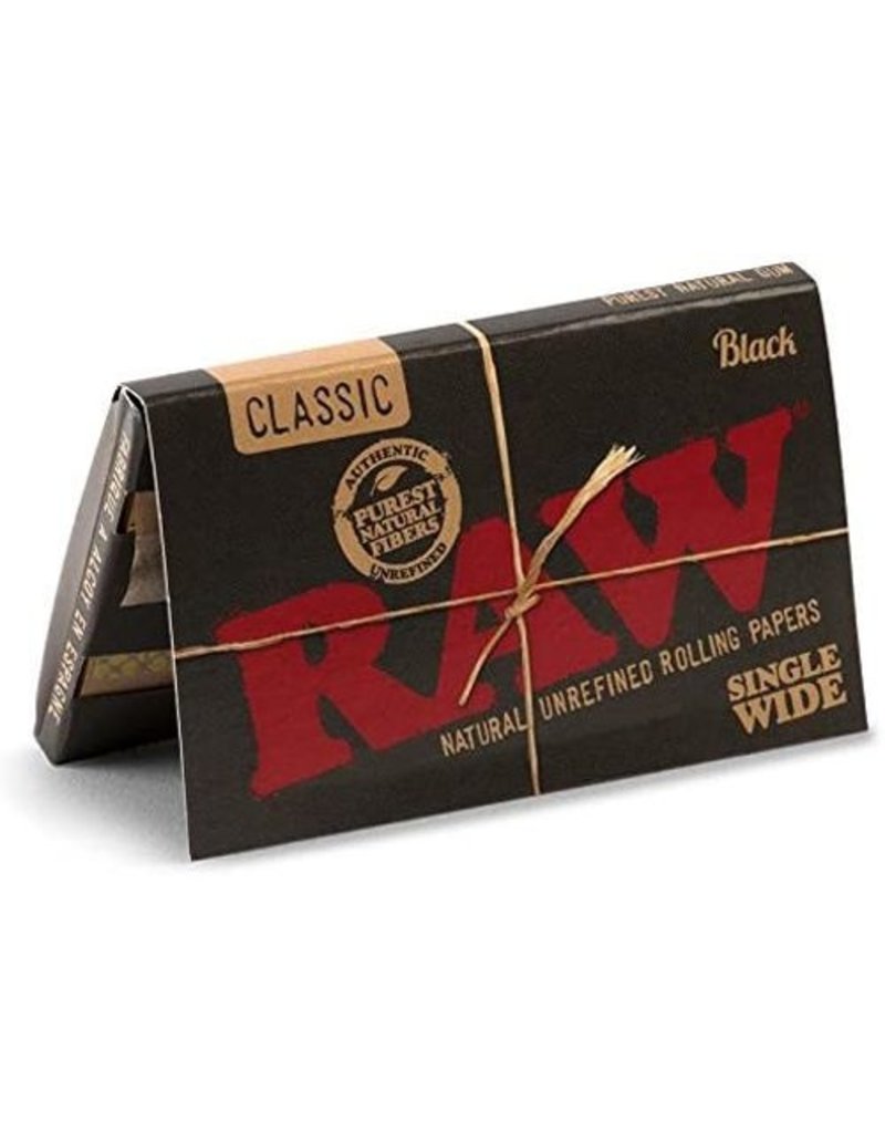Raw Raw Black Single Wide Rolling Papers