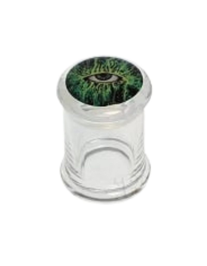 Clear Glass Pop Top Jar