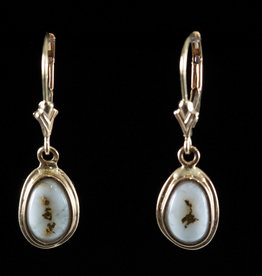 Oro Cal Gold Quartz Earrings  EN708QX/LB