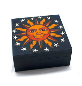 Wooden Box with Sun