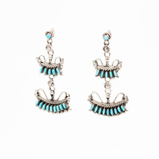 Zuni Turquoise Earrings_NA0820E01
