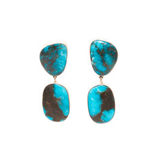 Federico Double Turquoise Stone Earrings