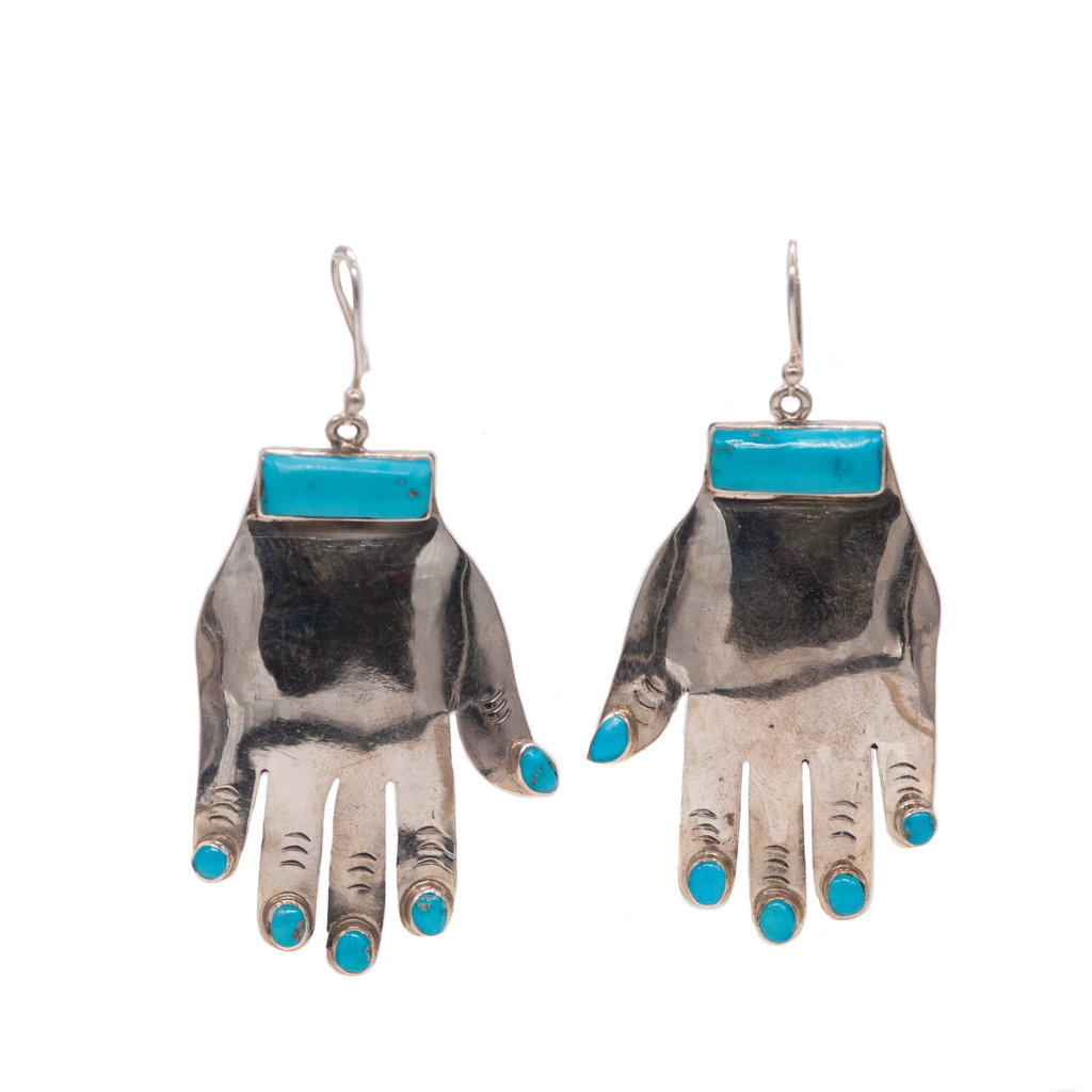 Turquoise Hand Earrings