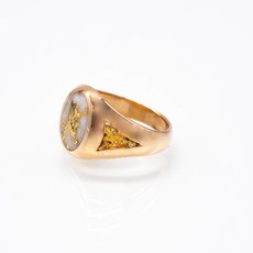 Oro Cal Gold Quartz Ring - RM595Q - 10.75